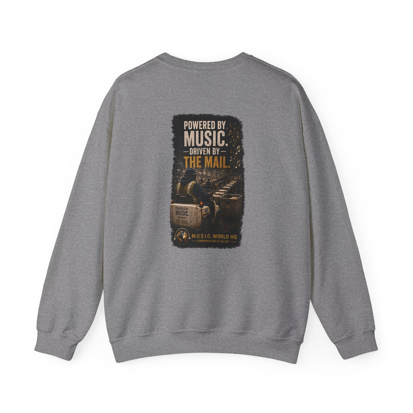 Postal Music - Powered by Music Crewneck Sweatshirt - Colorways B