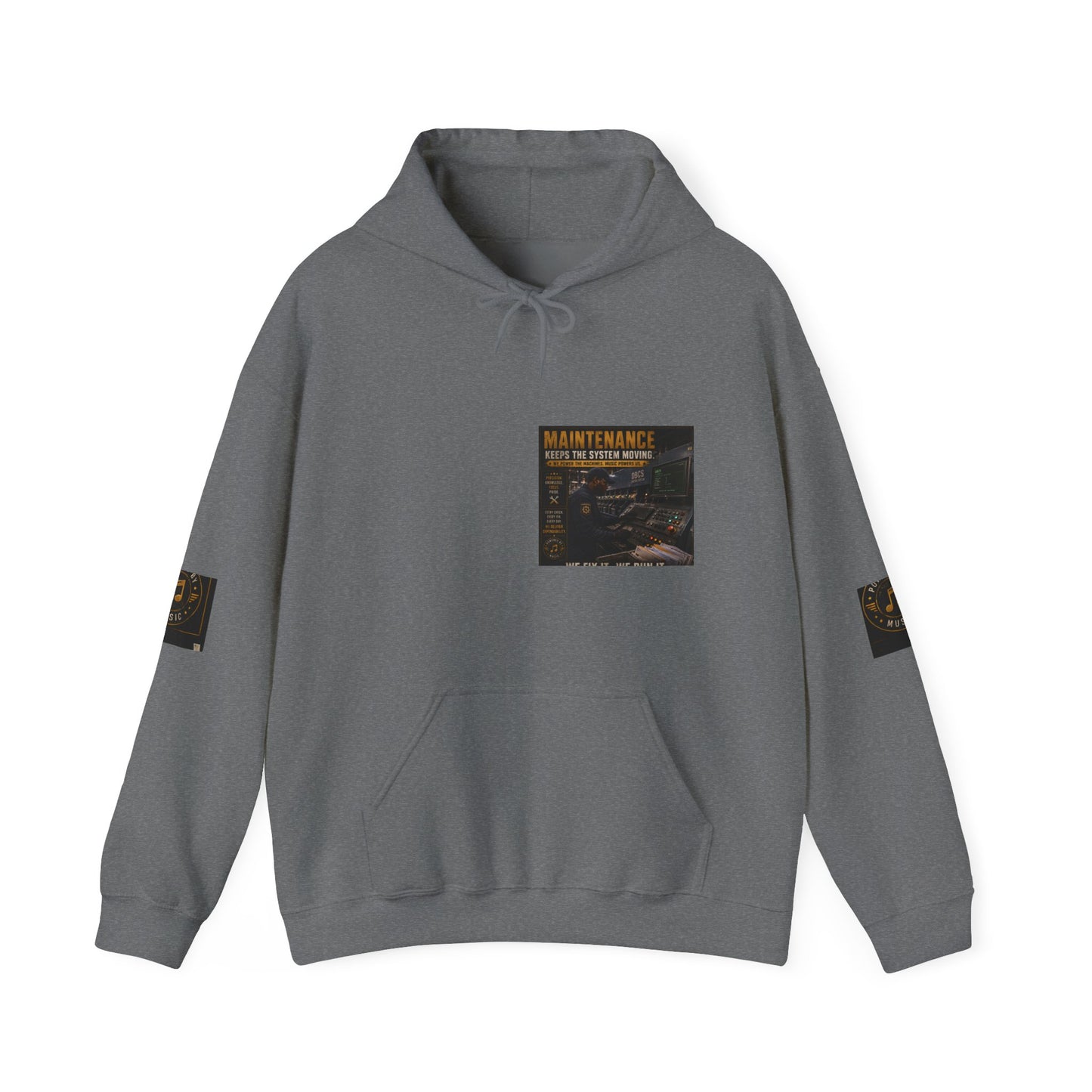 Postal Music — Maintenance Keeps the System Moving — Core Pullover Hoodie