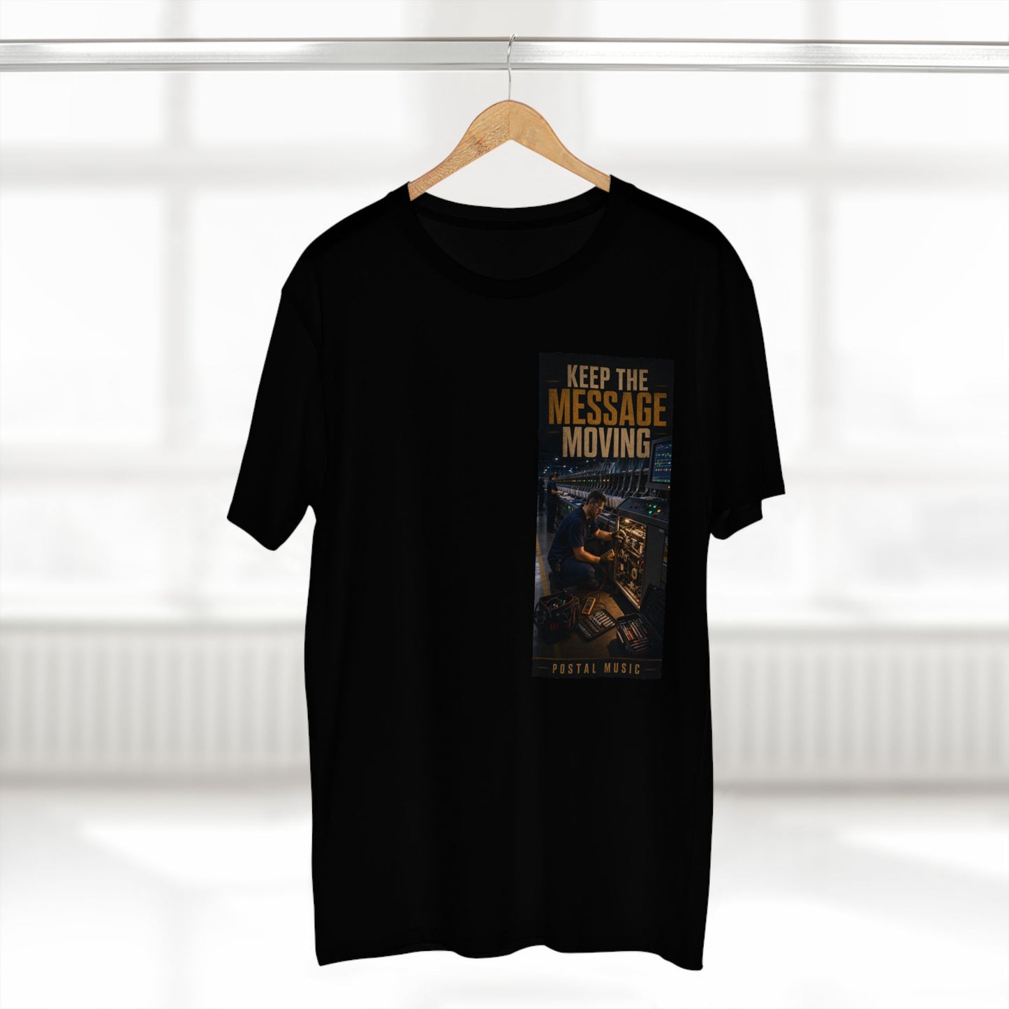 Postal Music — Keep the Message Moving — Streetwear T-Shirt