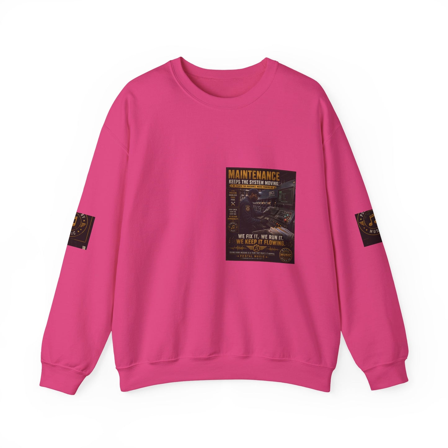 Postal Music — Maintenance Keeps the System Moving — Core Crewneck Sweatshirt