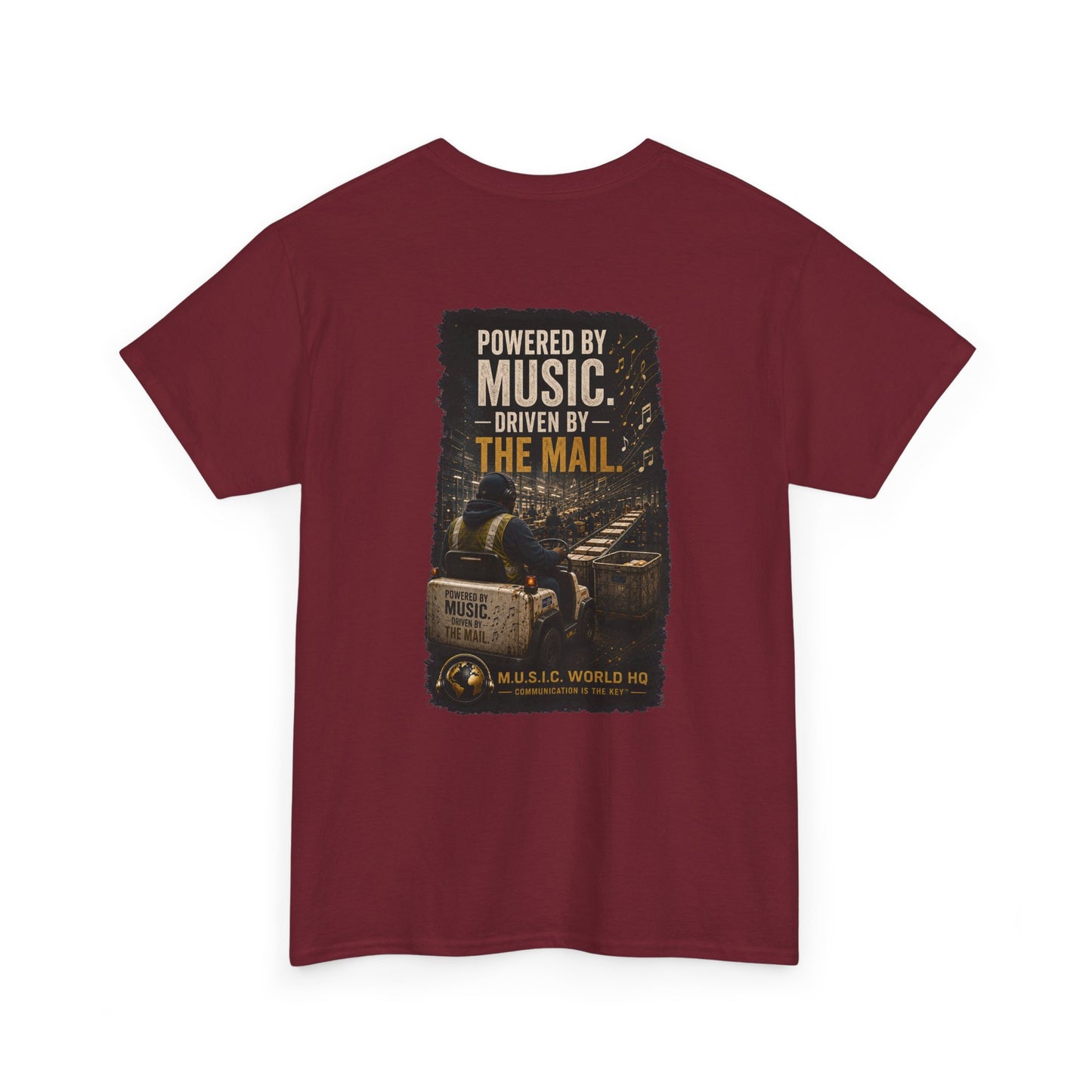 Postal Music - Powered by Music Premium T-Shirt - Colorways B