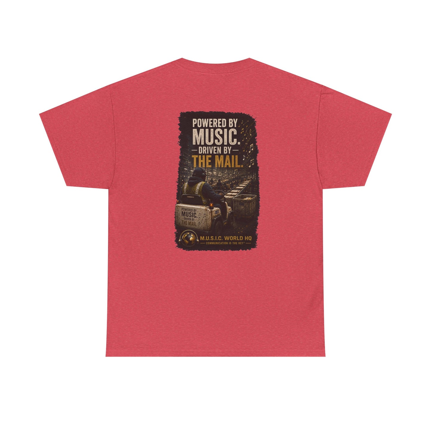 Postal Music - Powered by Music Premium T-Shirt - Colorways C