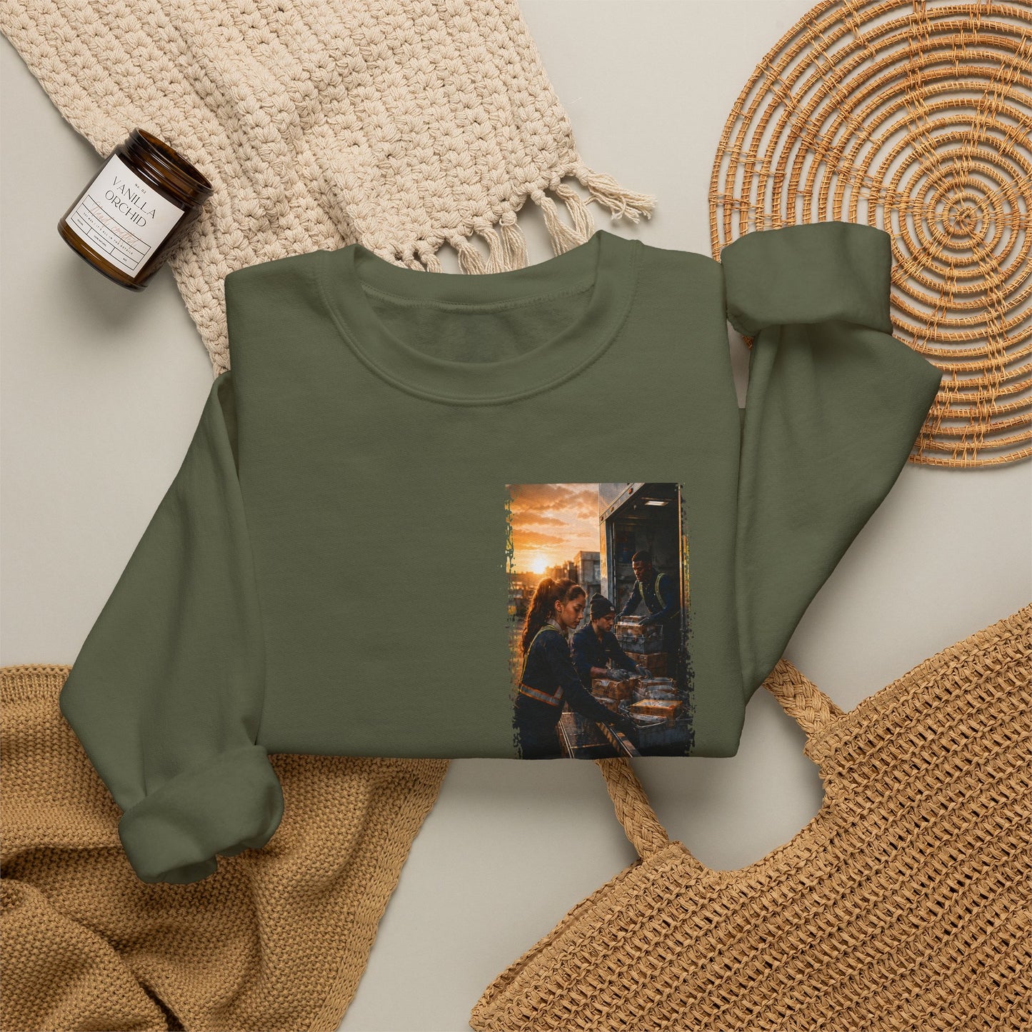 Postal Music — The Next Tour Core Crewneck Sweatshirt — Color Group 2 of 3