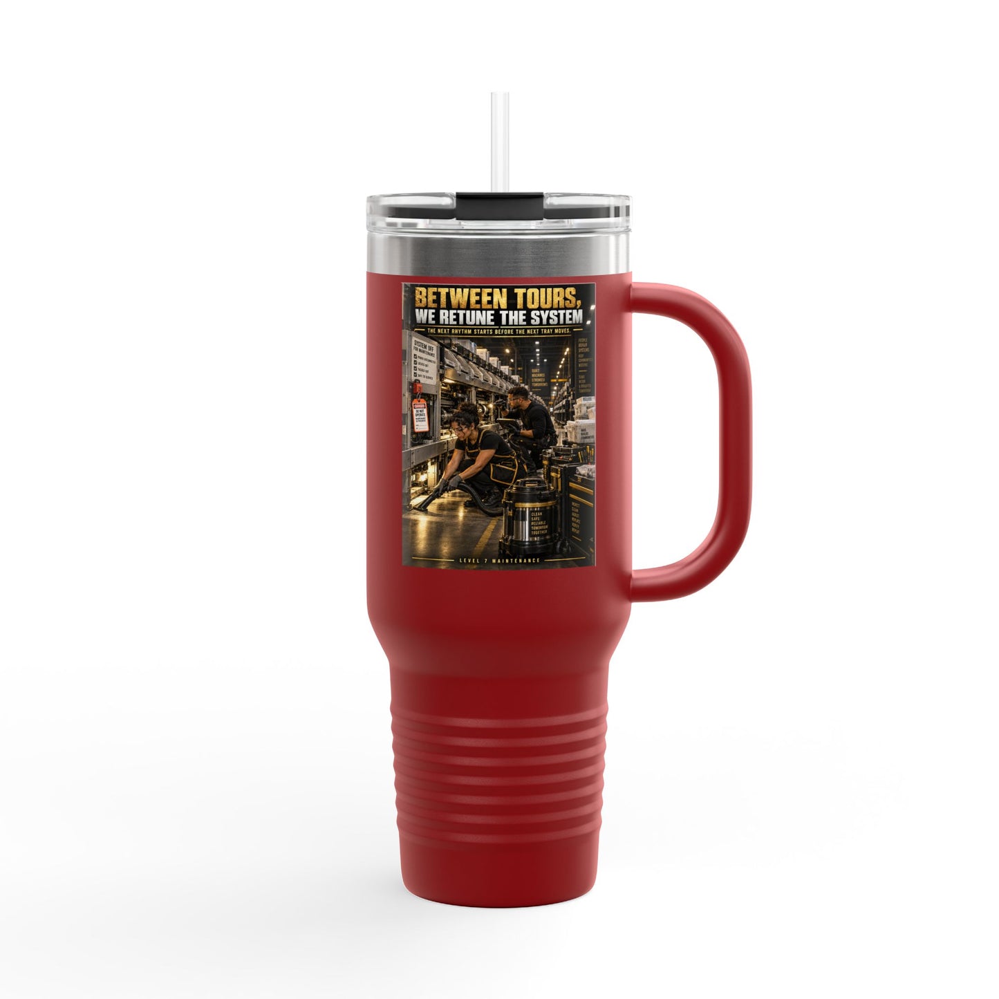 Postal Music - Between Tours, We Retune the System - Insulated Travel Tumbler 40oz