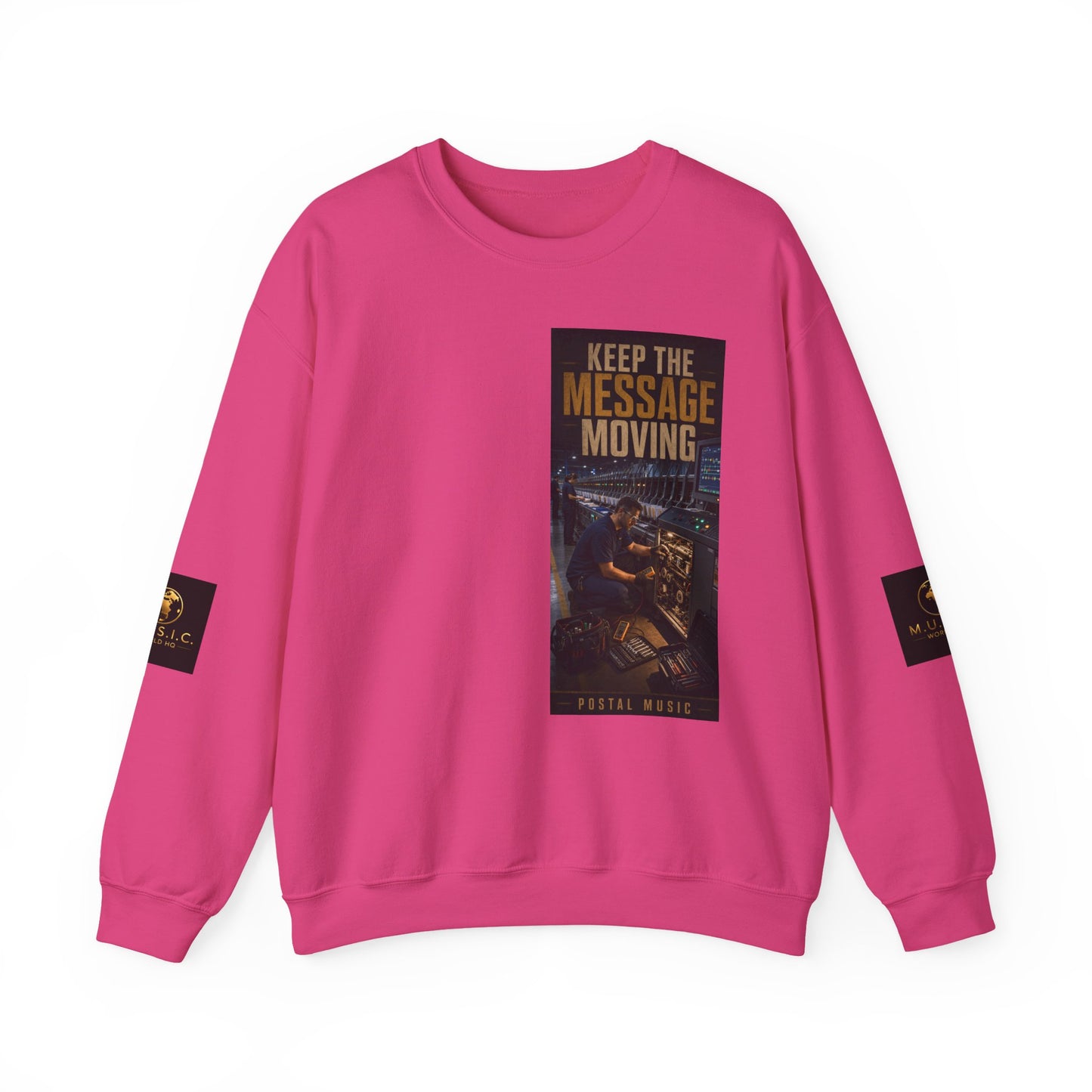 Postal Music — Keep the Message Moving — Core Crewneck Sweatshirt