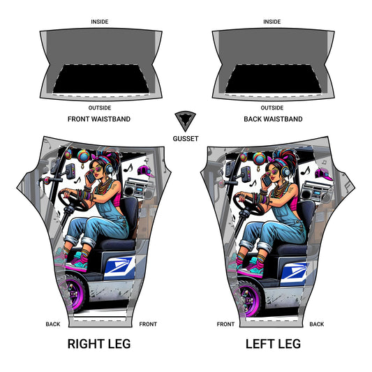 Vibrant Women’s Yoga Pants with Stylish DJ Design - Perfect for Fitness & Festivals