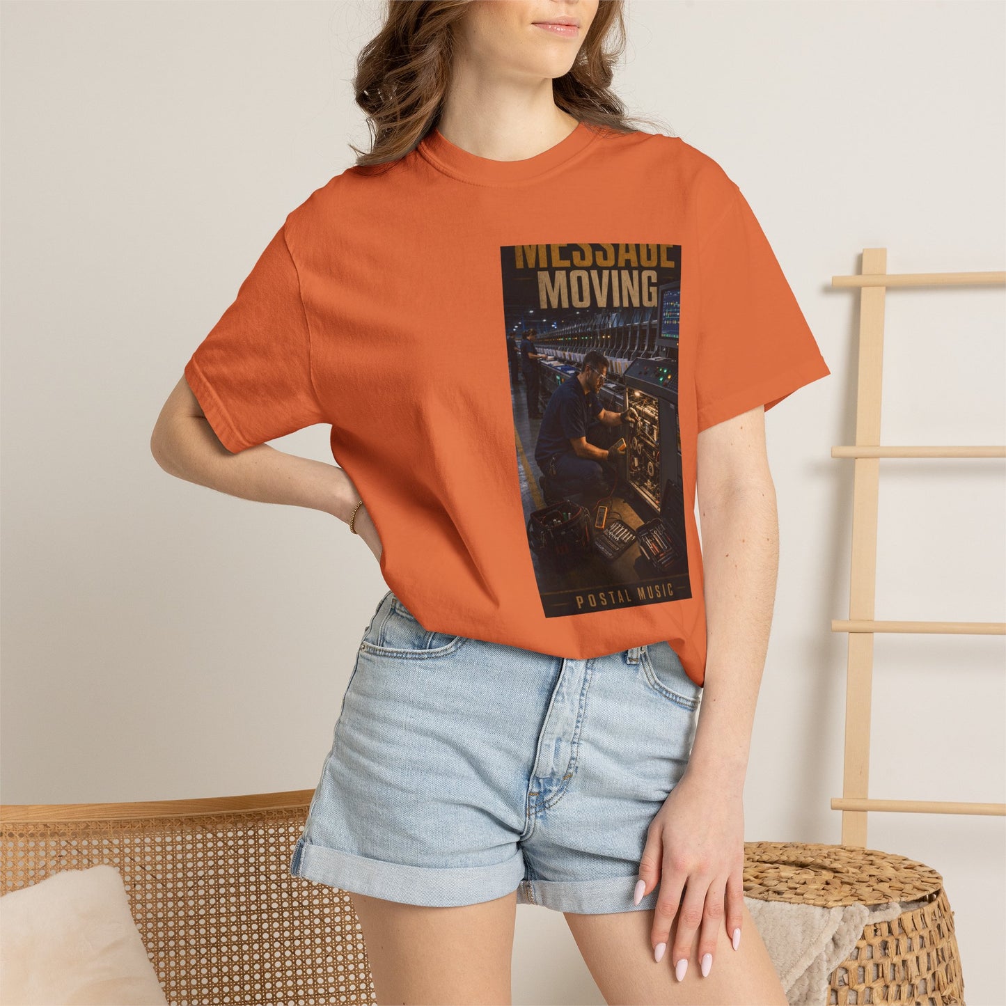Postal Music — Keep the Message Moving — Garment-Dyed T-Shirt