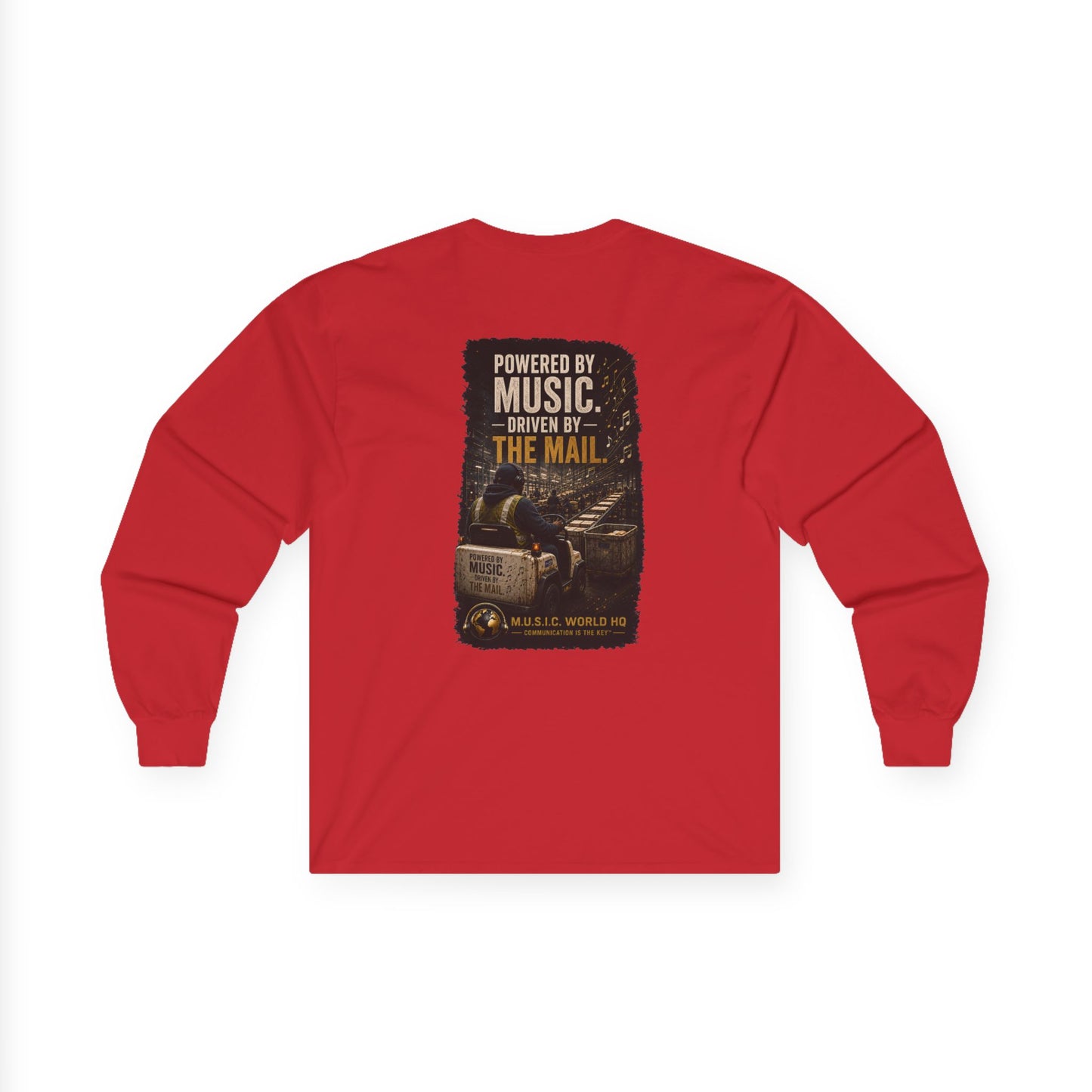 Postal Music - Powered by Music Long Sleeve Tee