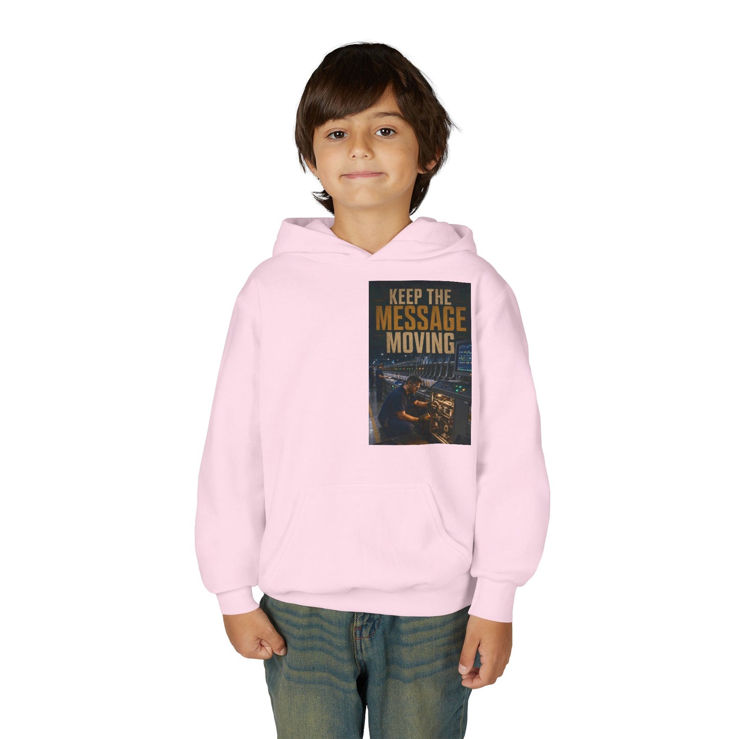 Postal Music — Keep the Message Moving — Youth Hoodie