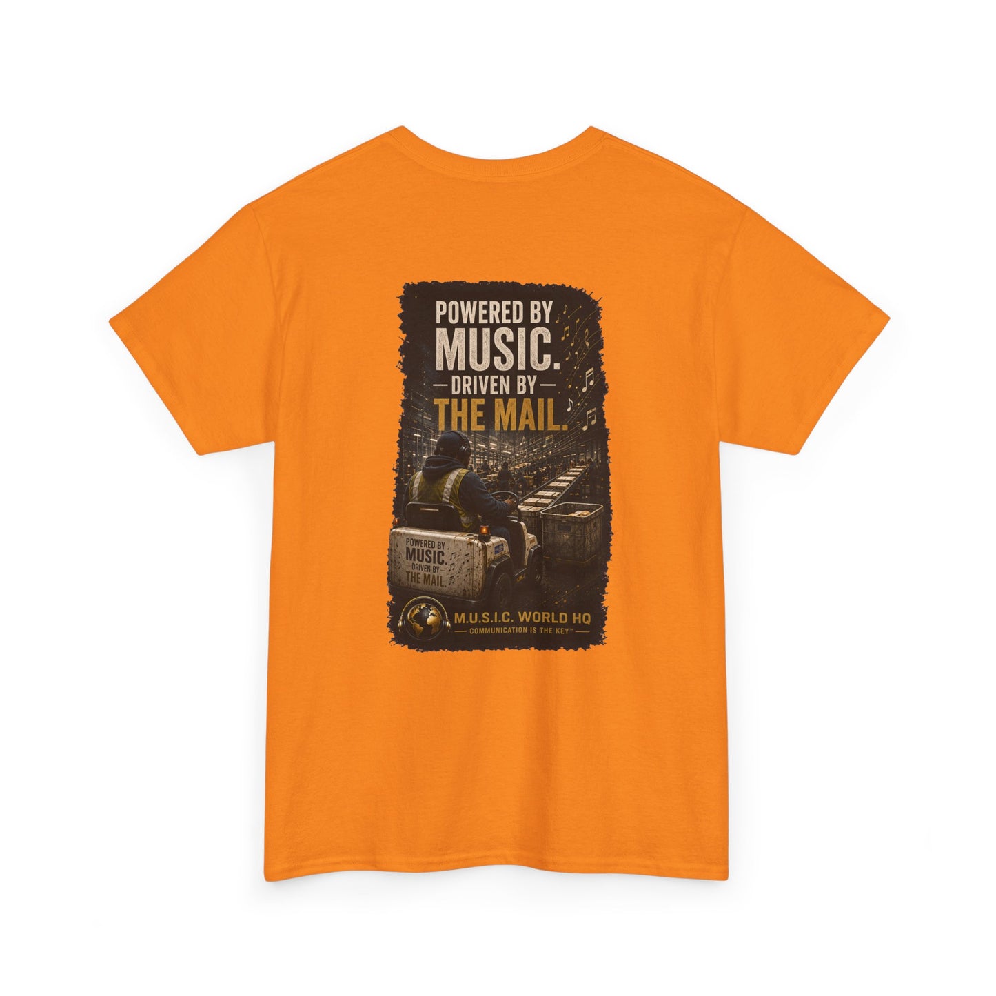 Postal Music - Powered by Music Premium T-Shirt - Colorways E
