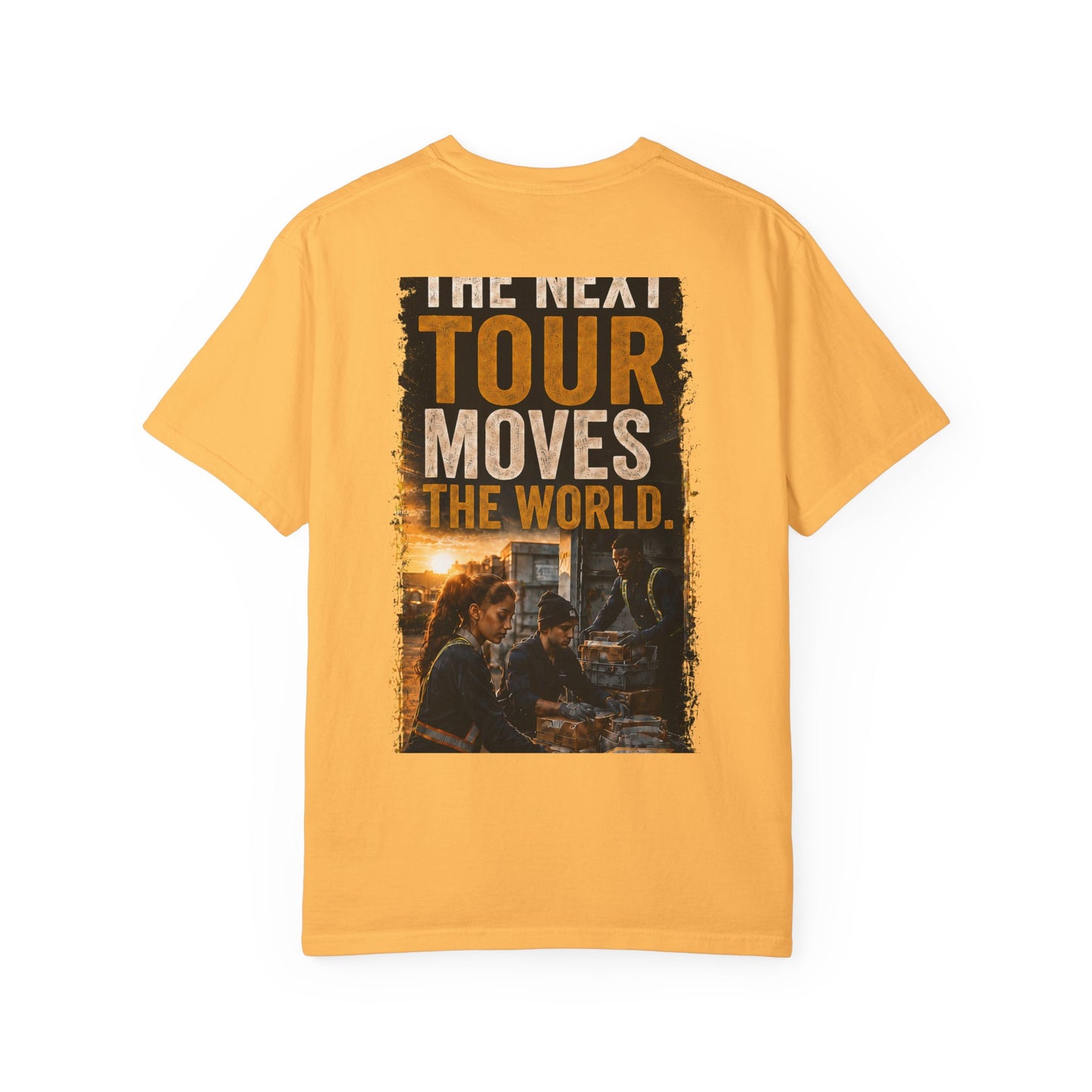 Postal Music — The Next Tour Garment-Dyed T-Shirt — Color Group 2 of 4