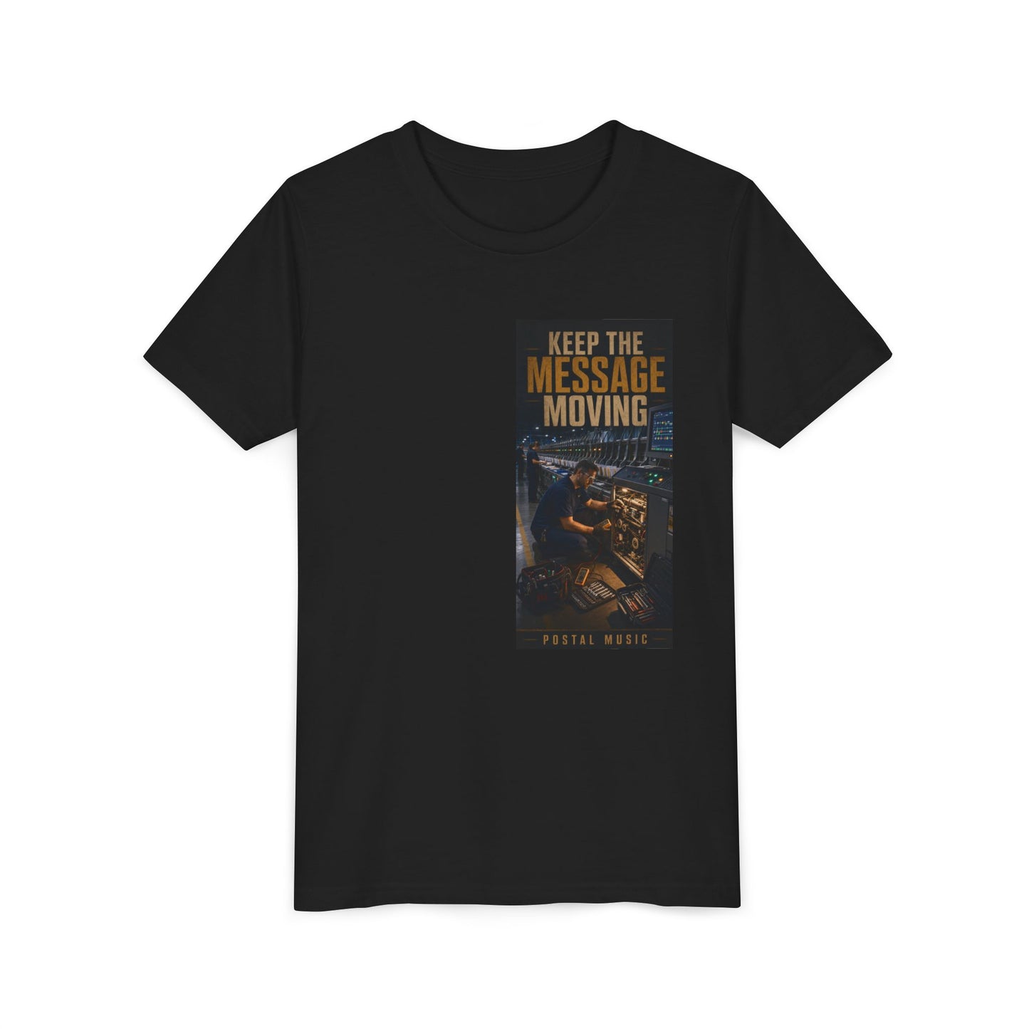 Postal Music — Keep the Message Moving — Youth T-Shirt