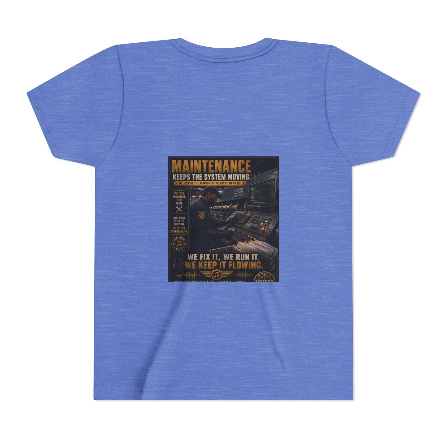 Postal Music — Maintenance Keeps the System Moving — Youth T-Shirt