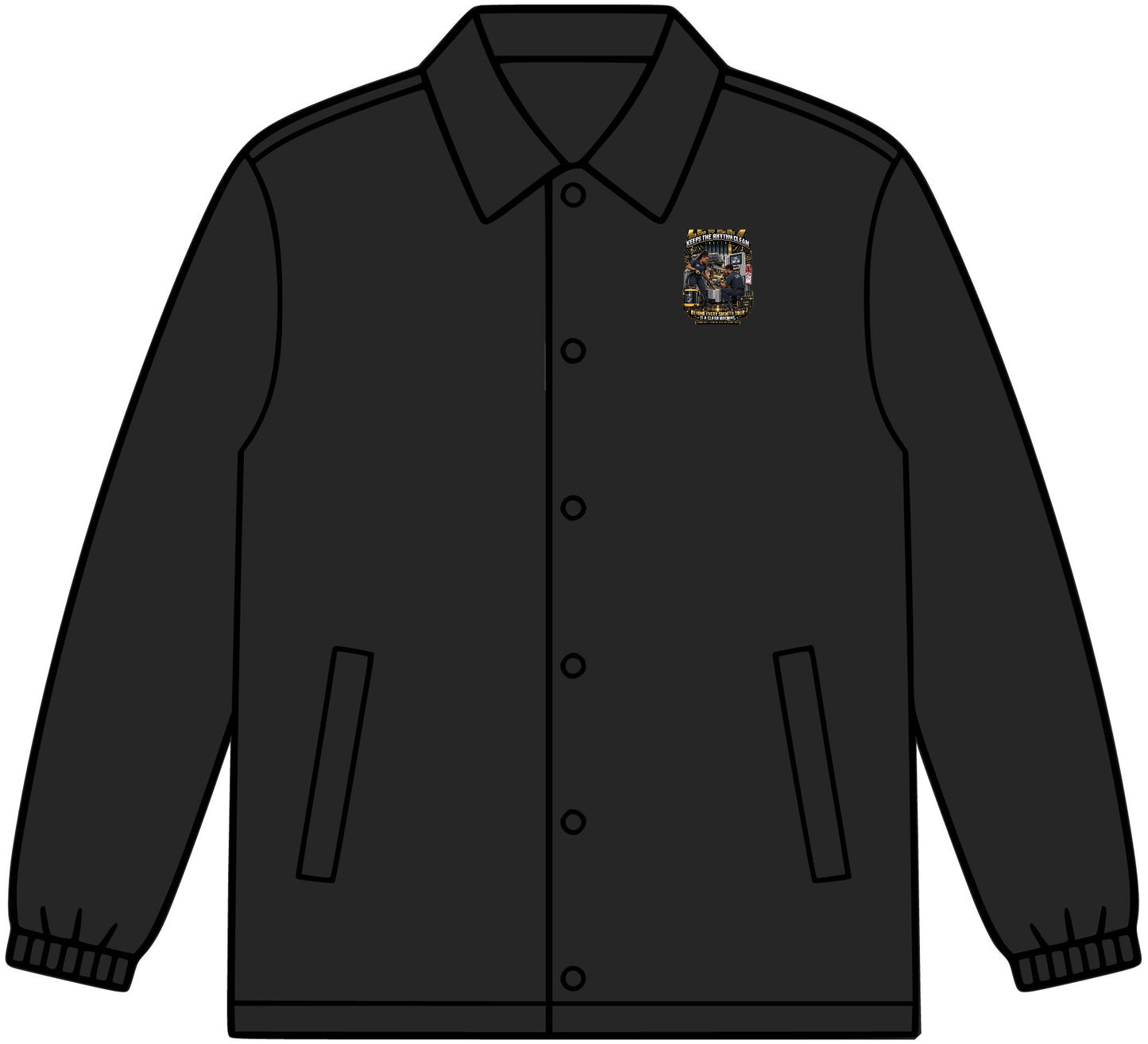 Postal Music - Level 7 Keeps the Rhythm Clean - Coach Jacket