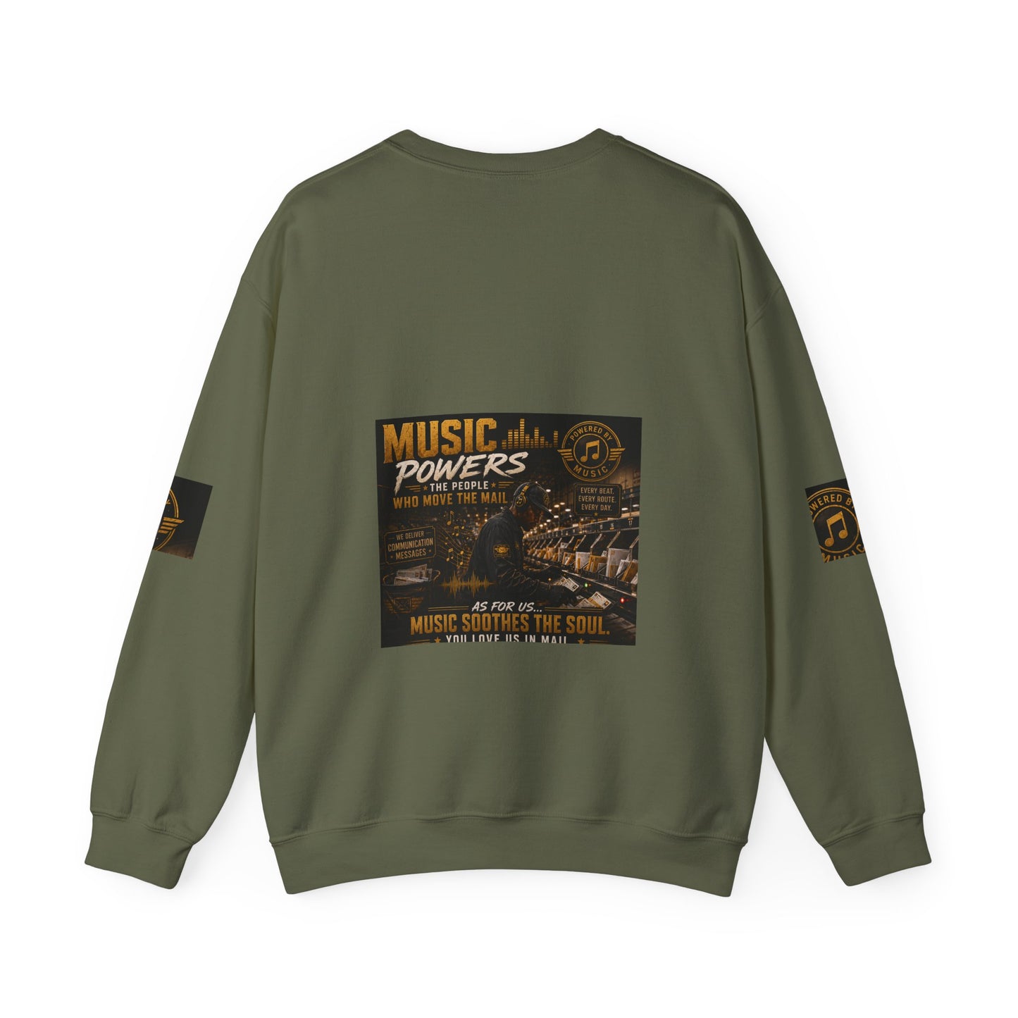Postal Music — Music Powers the People — Core Crewneck Sweatshirt