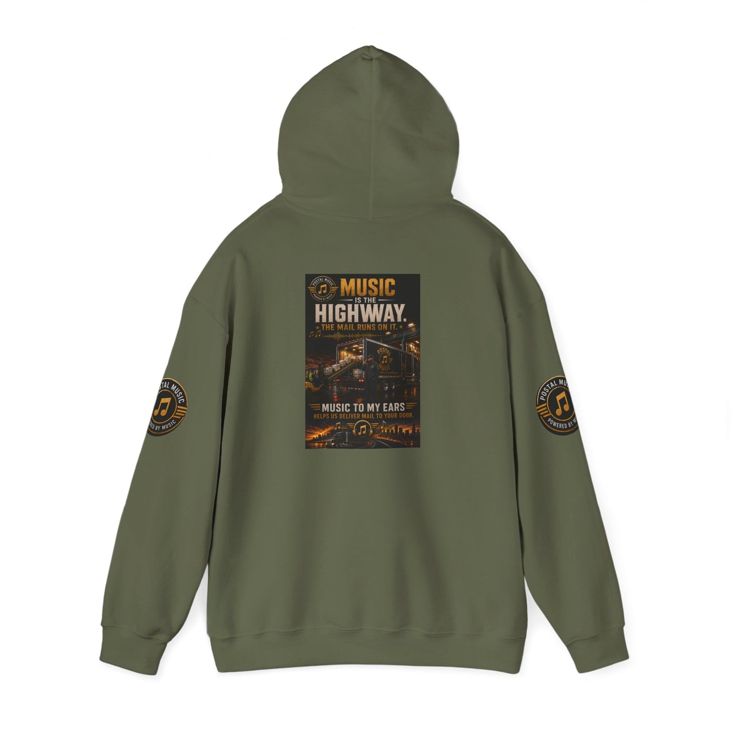 Postal Music — Music Is the Highway — Core Pullover Hoodie