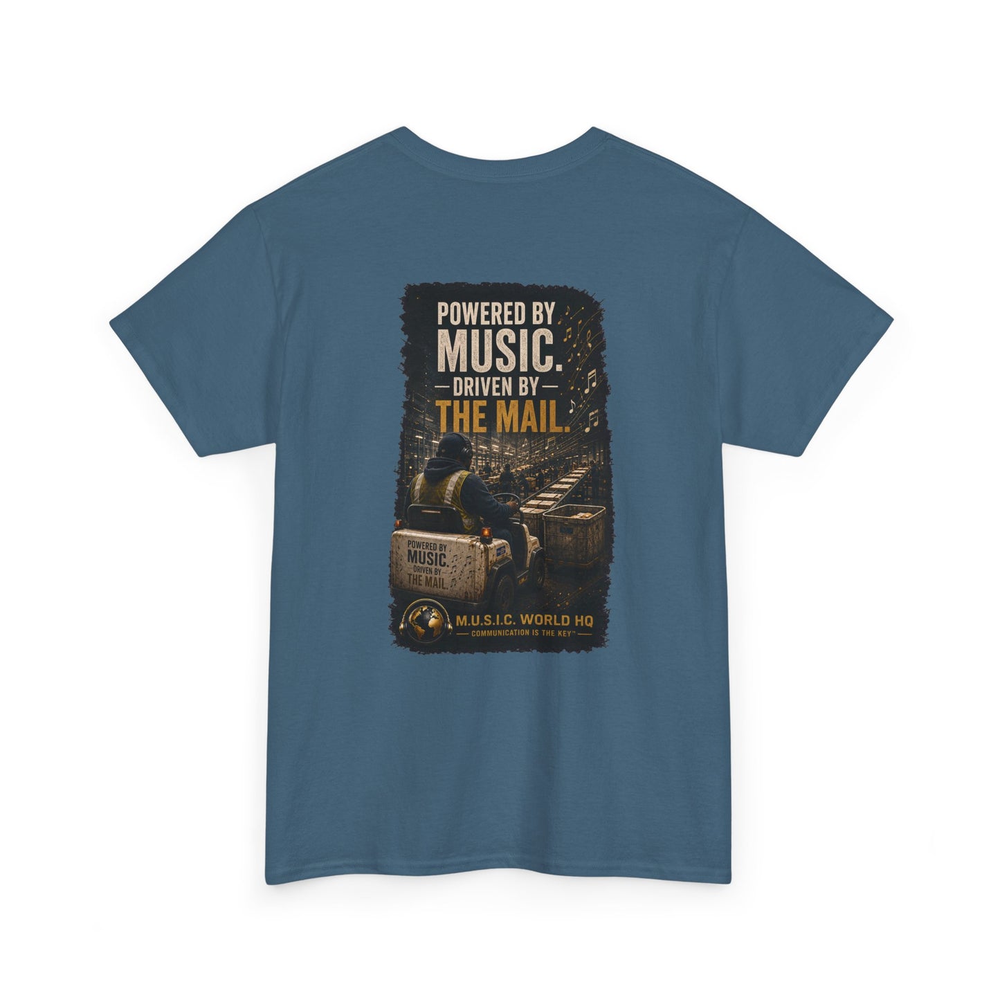 Postal Music - Powered by Music Premium T-Shirt - Colorways C