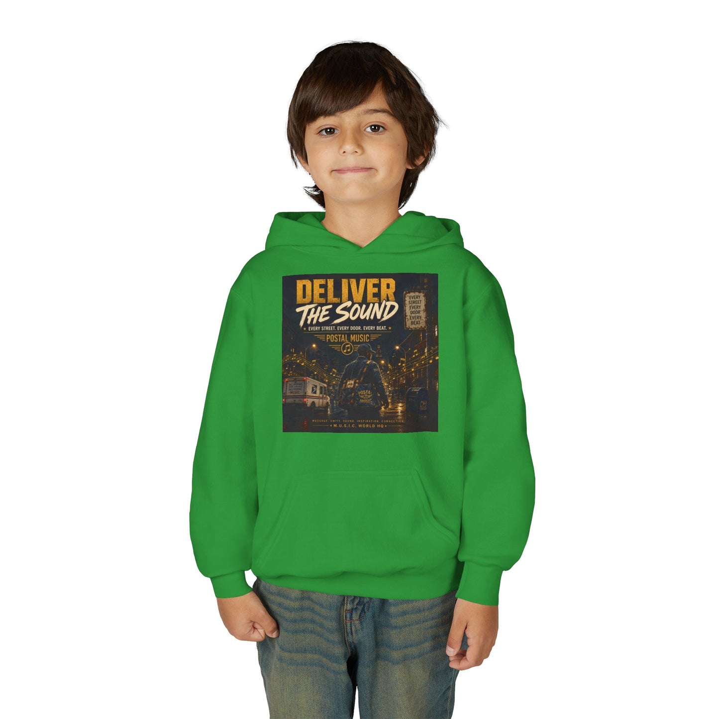 Postal Music — Deliver the Sound — Youth Hoodie