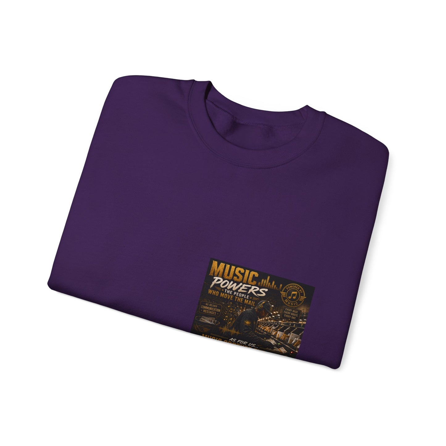 Postal Music — Music Powers the People — Core Crewneck Sweatshirt