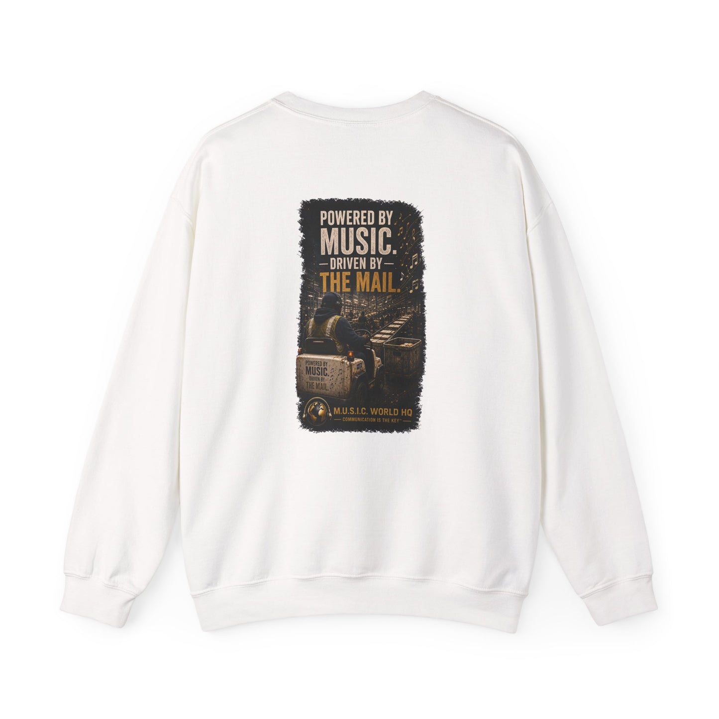 Postal Music - Powered by Music Crewneck Sweatshirt - Colorways C