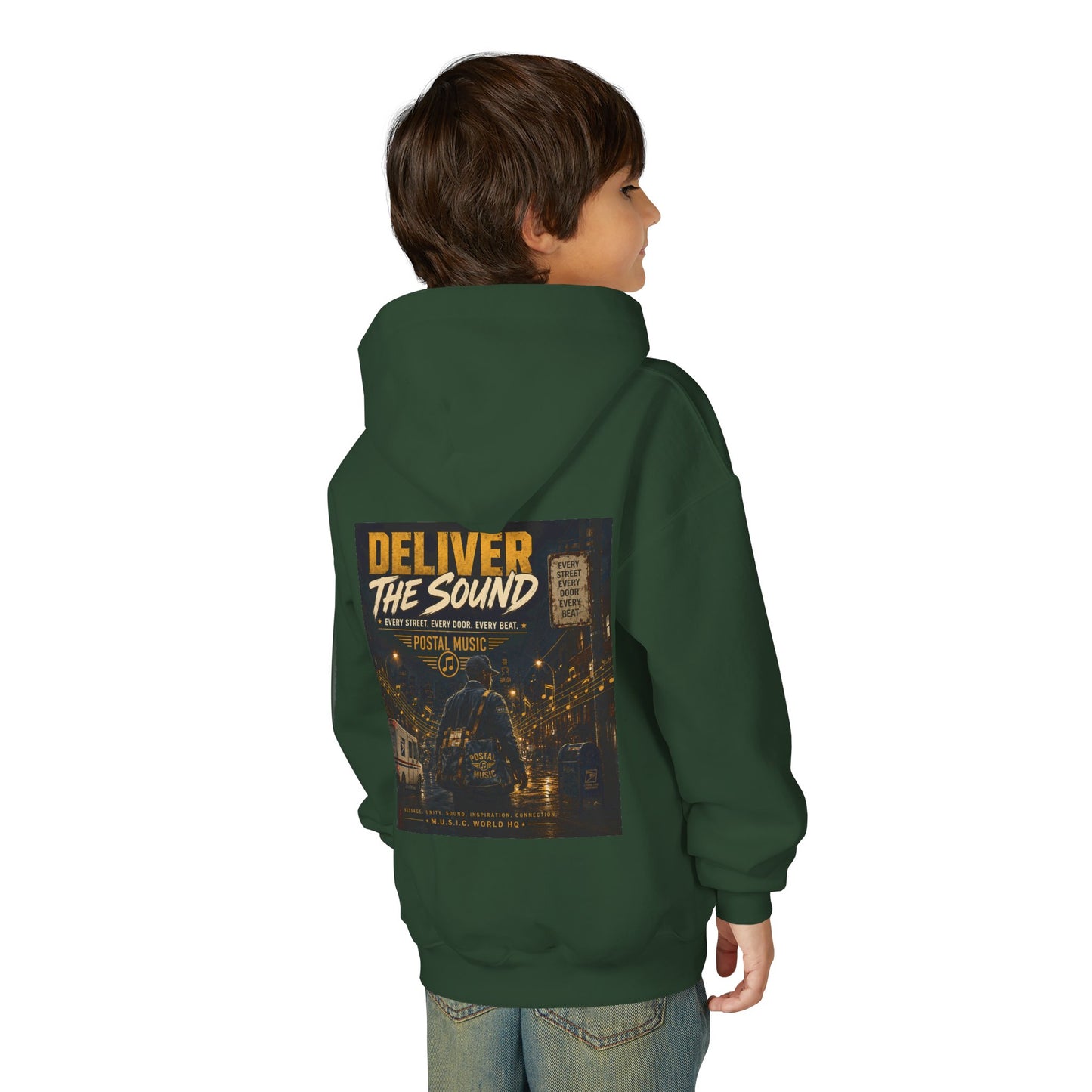 Postal Music — Deliver the Sound — Youth Hoodie