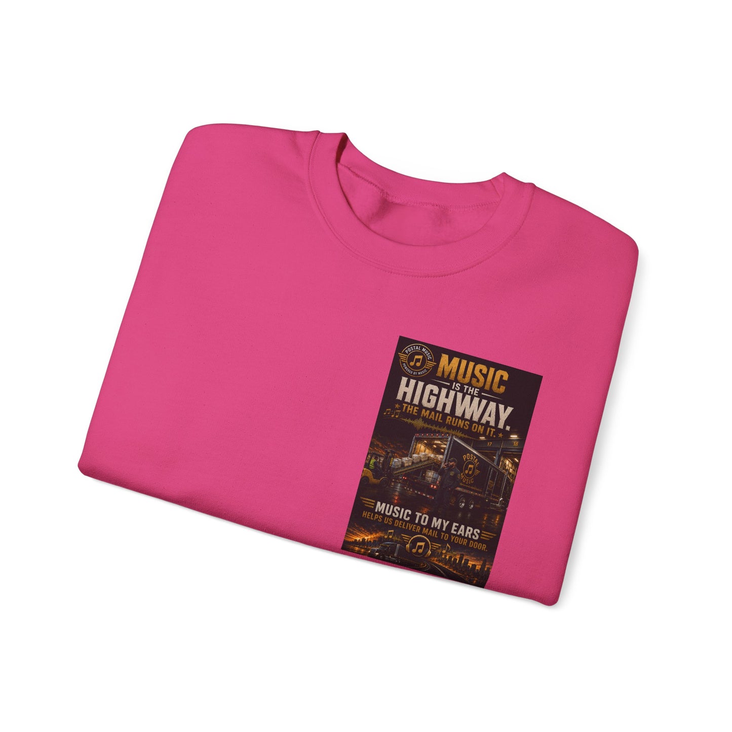 Postal Music — Music Is the Highway — Core Crewneck Sweatshirt