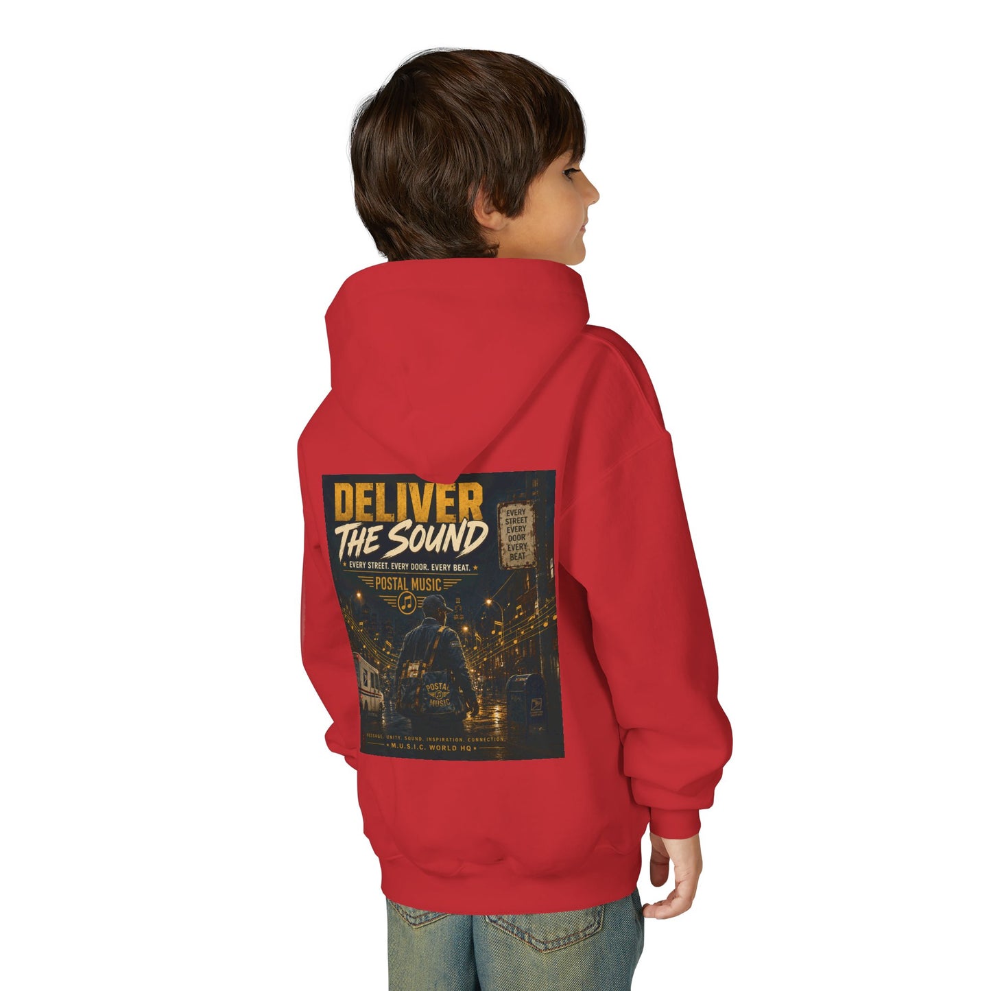 Postal Music — Deliver the Sound — Youth Hoodie