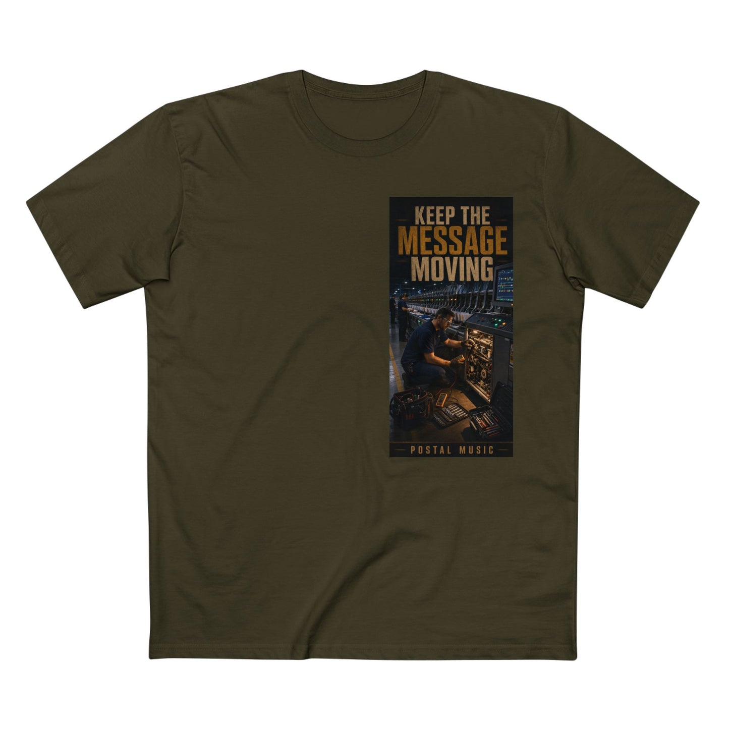 Postal Music — Keep the Message Moving — Streetwear T-Shirt