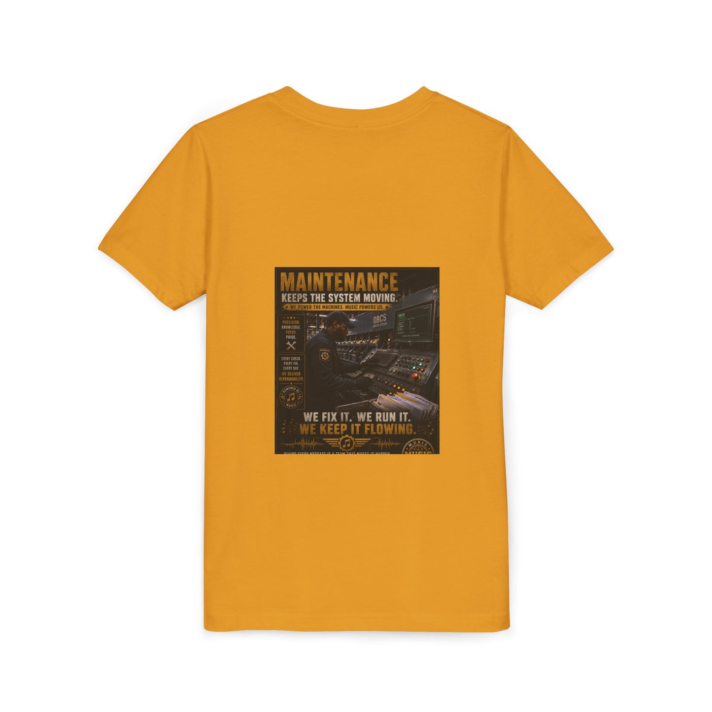 Postal Music — Maintenance Keeps the System Moving — Youth T-Shirt