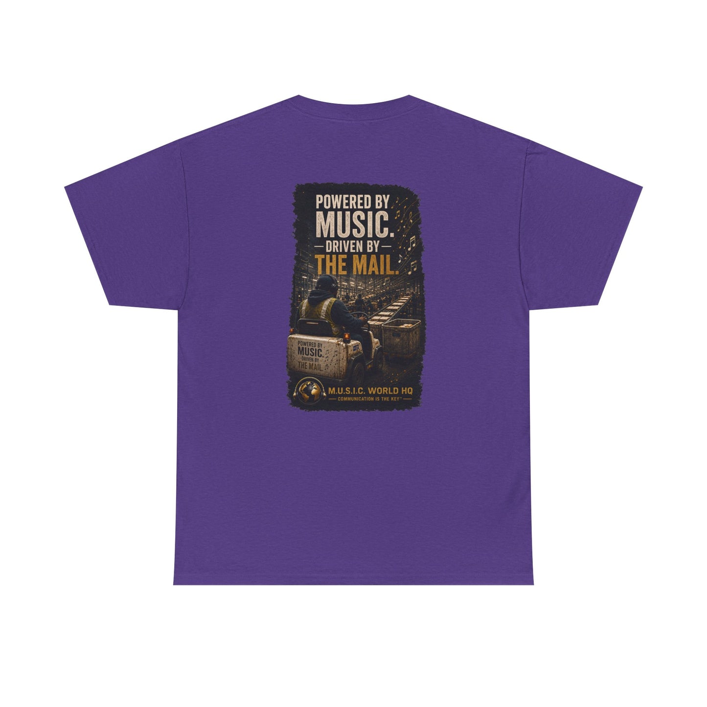 Postal Music - Powered by Music Premium T-Shirt - Colorways C