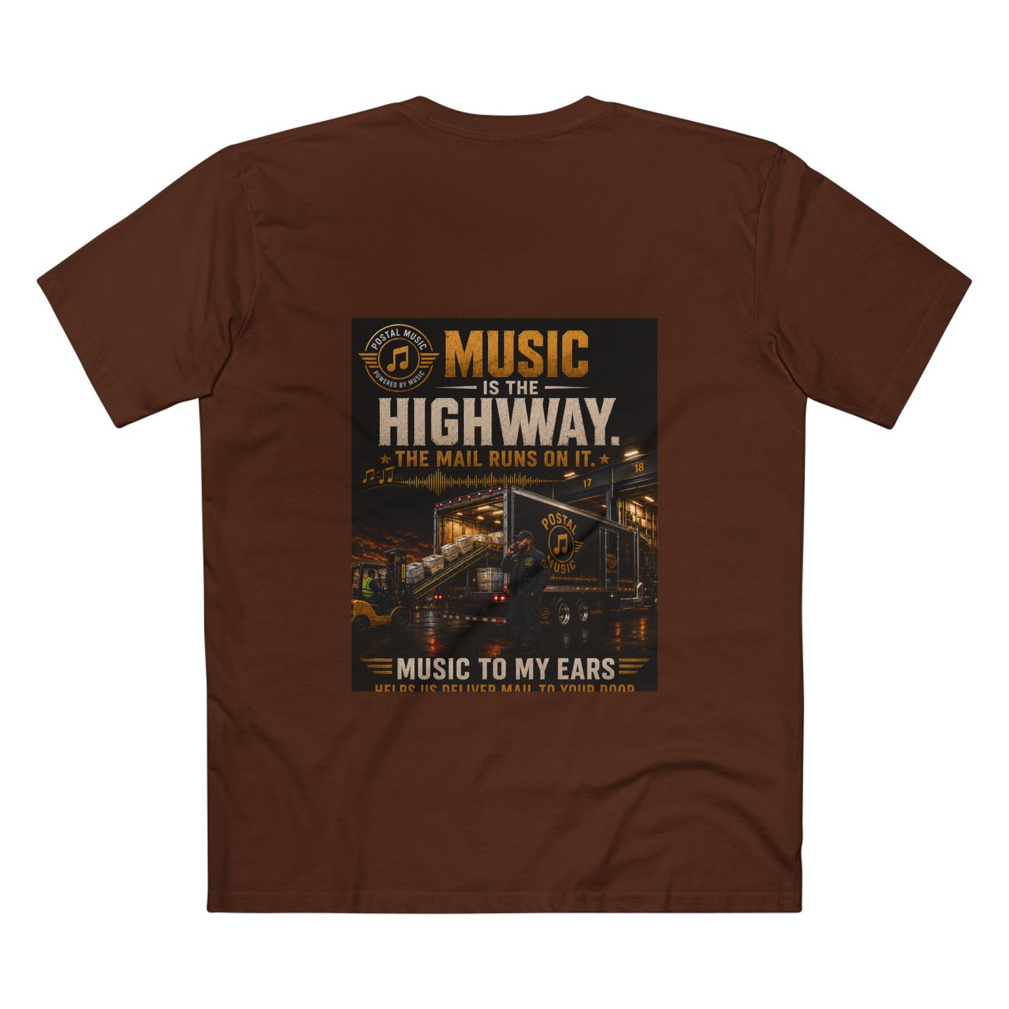 Postal Music — Music Is the Highway — Streetwear T-Shirt