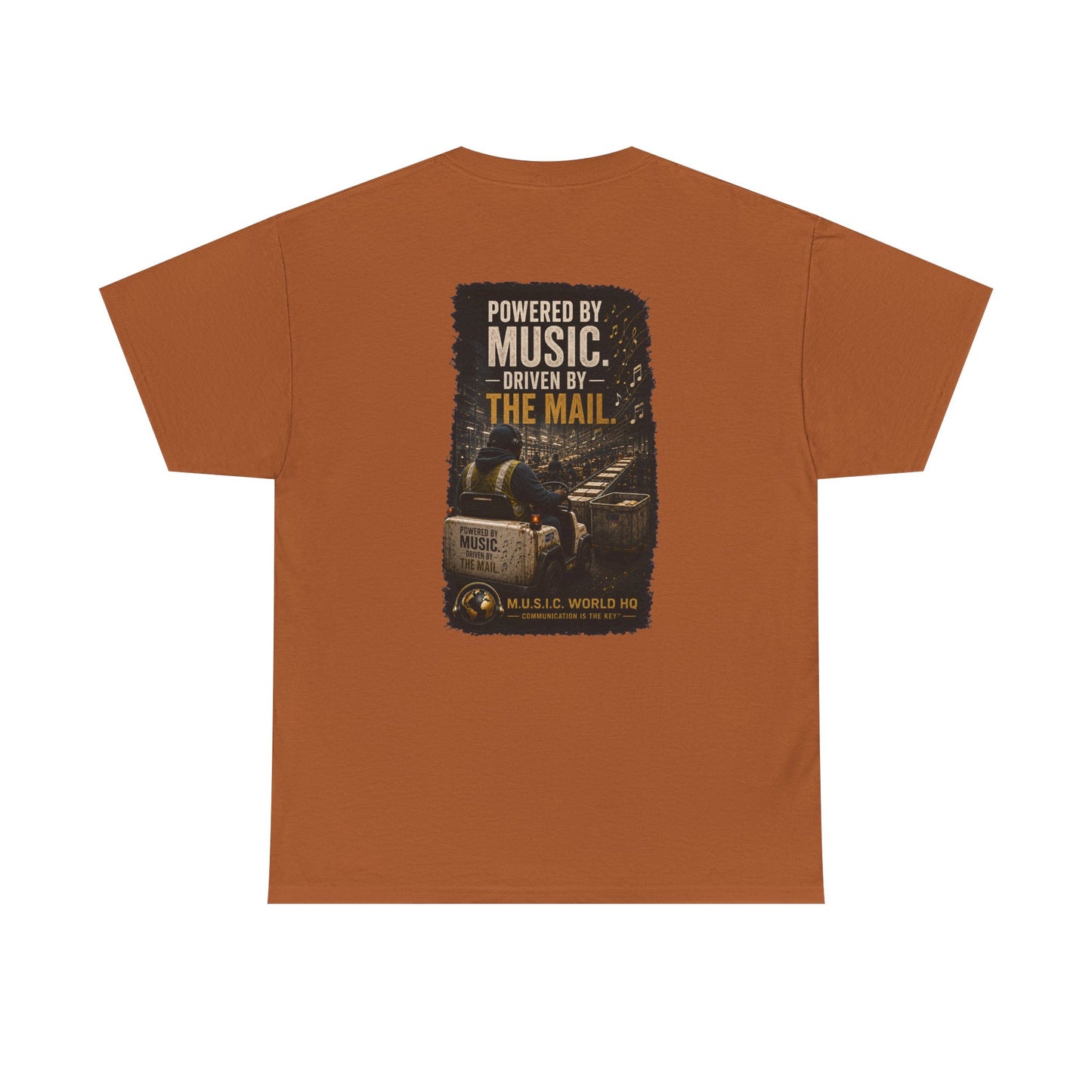 Postal Music - Powered by Music Premium T-Shirt - Colorways E