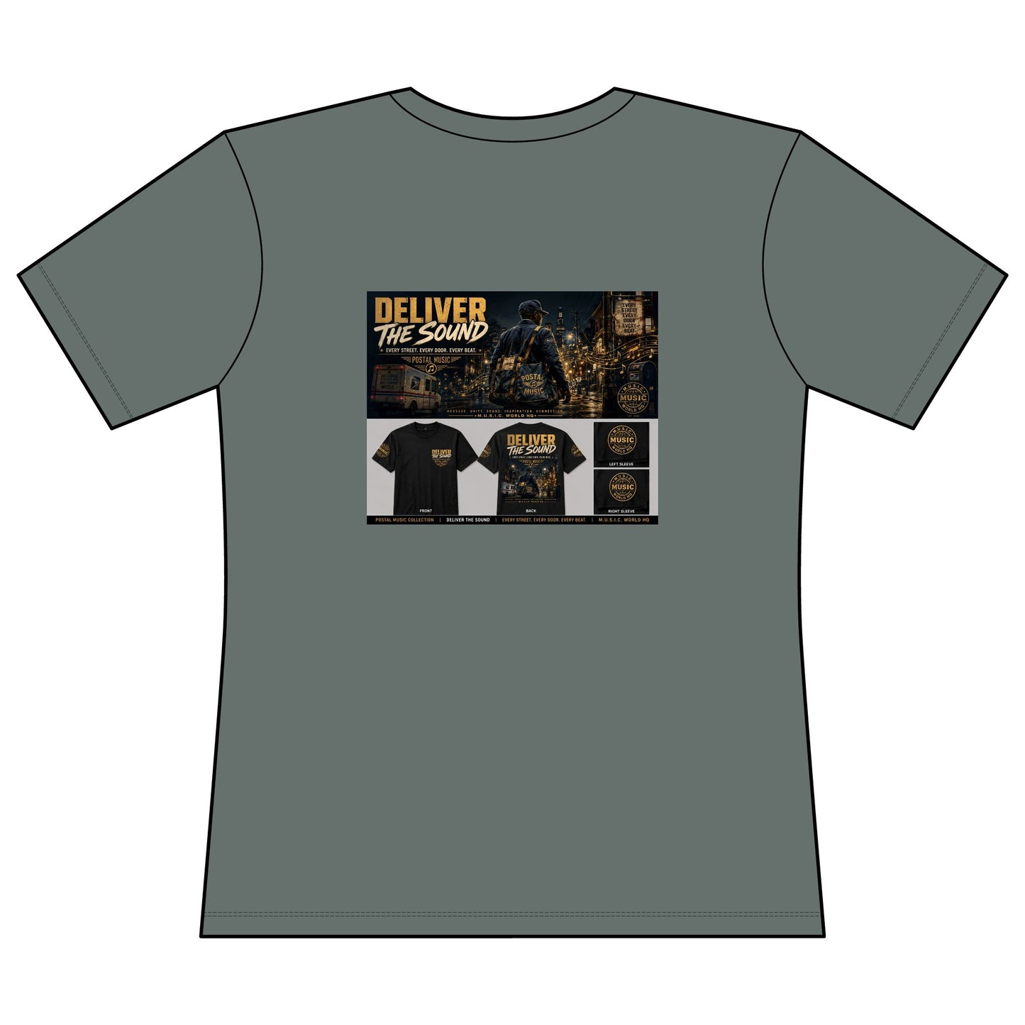 Postal Music — Deliver the Sound — Women's Relaxed T-Shirt