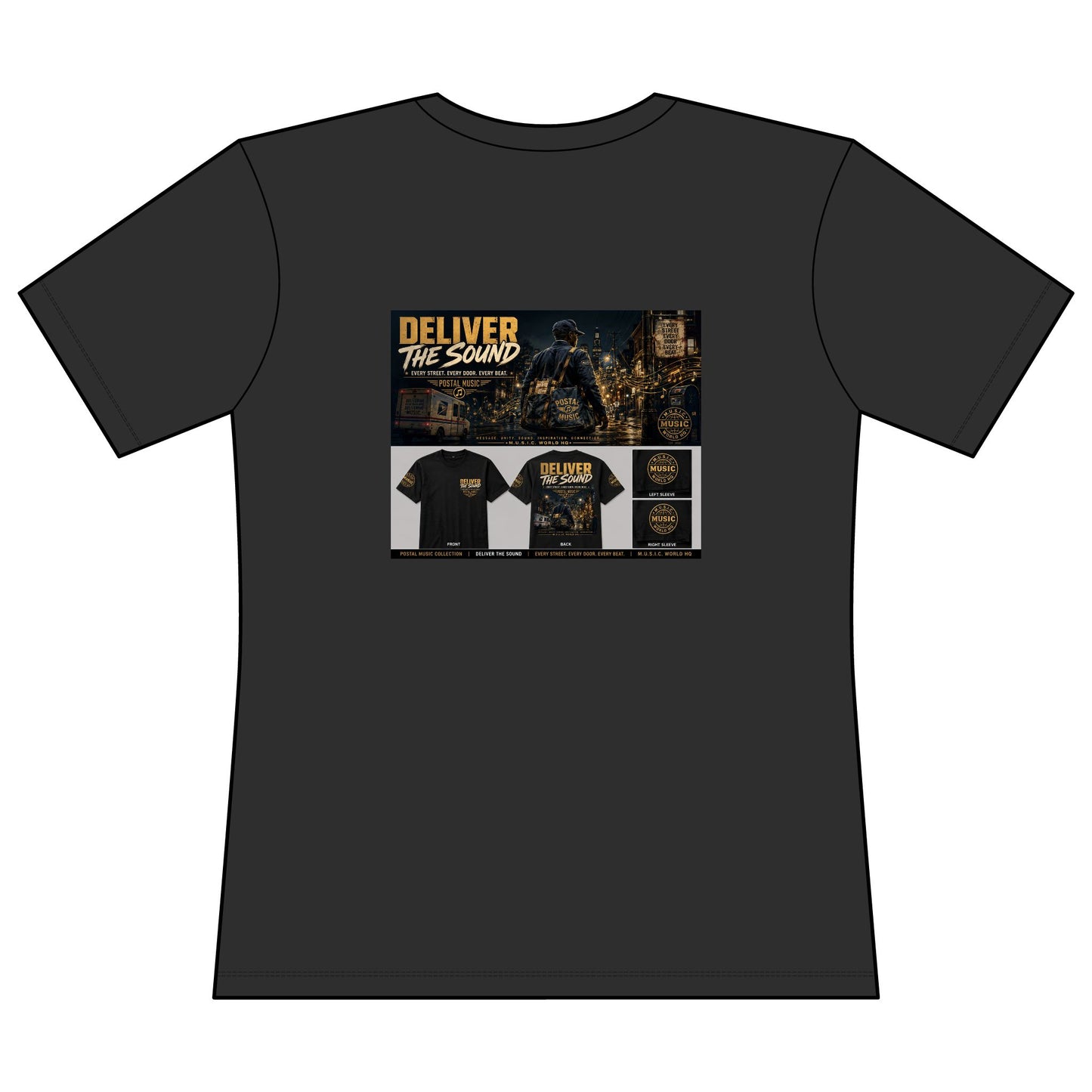 Postal Music — Deliver the Sound — Women's Relaxed T-Shirt