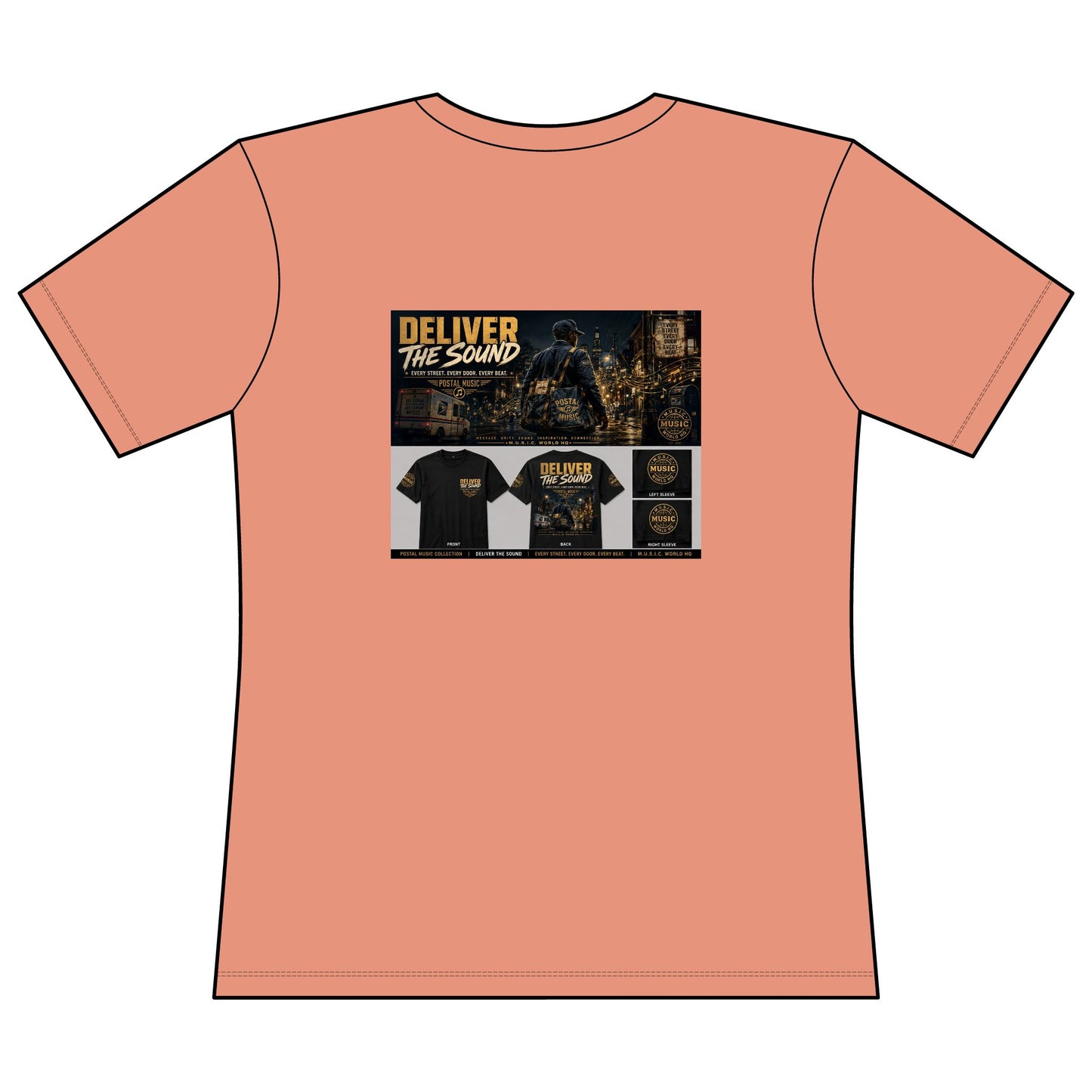 Postal Music — Deliver the Sound — Women's Relaxed T-Shirt