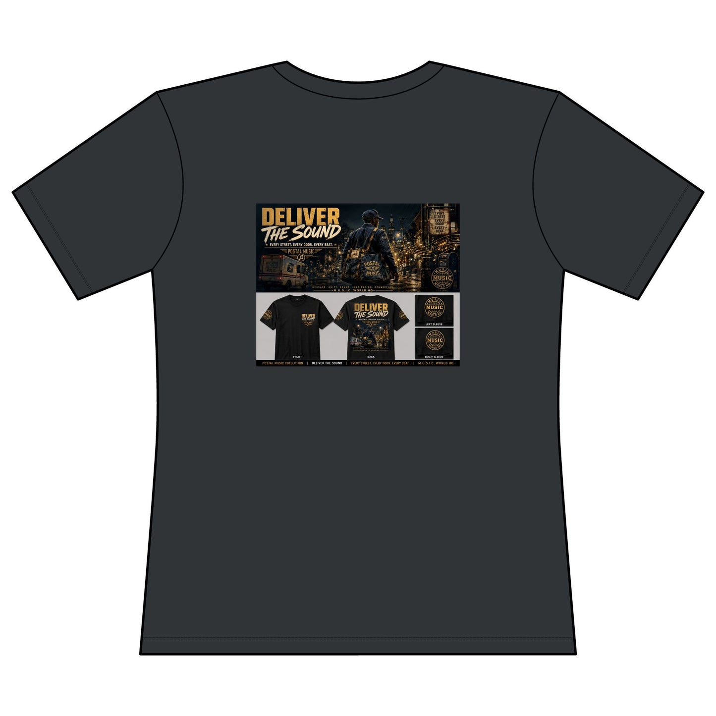 Postal Music — Deliver the Sound — Women's Relaxed T-Shirt