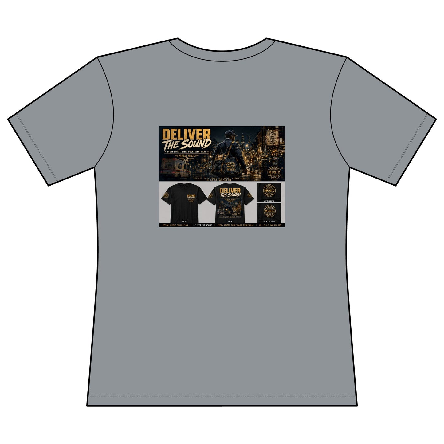 Postal Music — Deliver the Sound — Women's Relaxed T-Shirt