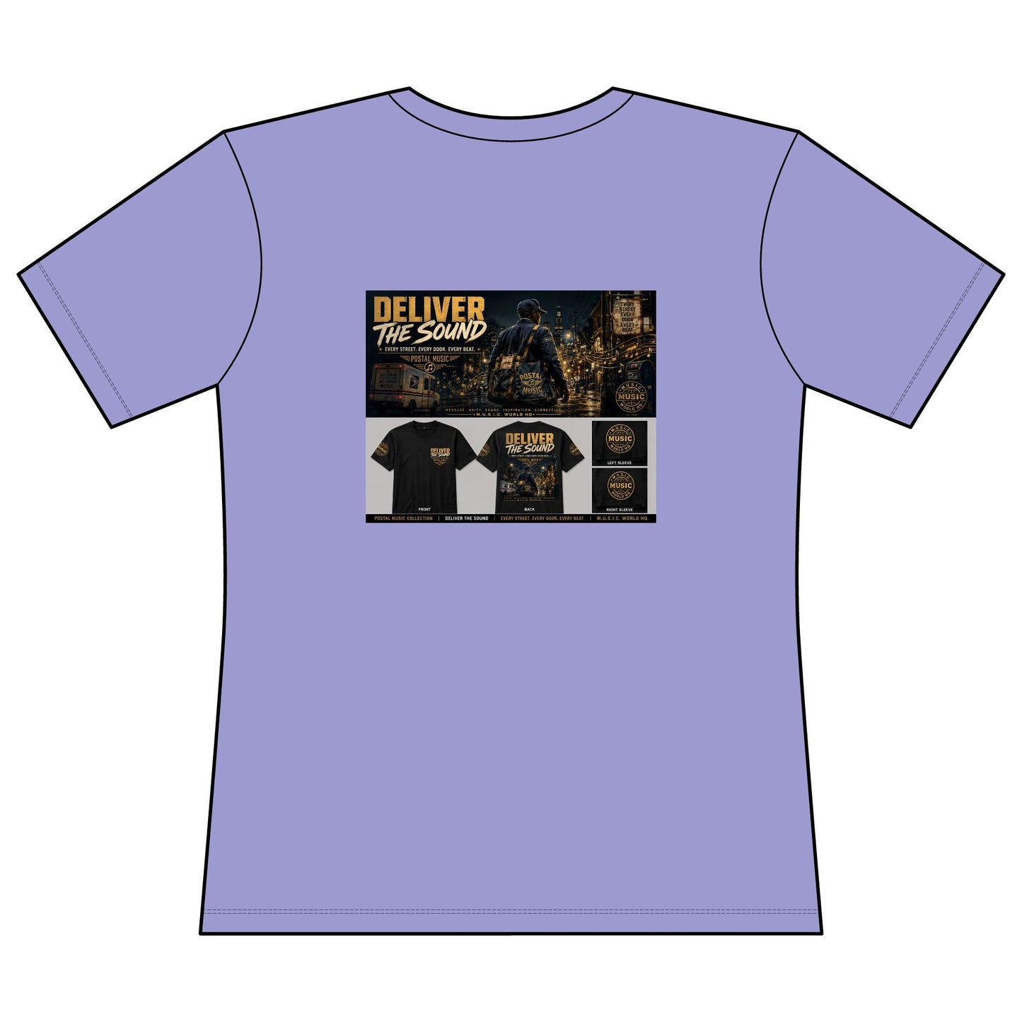 Postal Music — Deliver the Sound — Women's Relaxed T-Shirt
