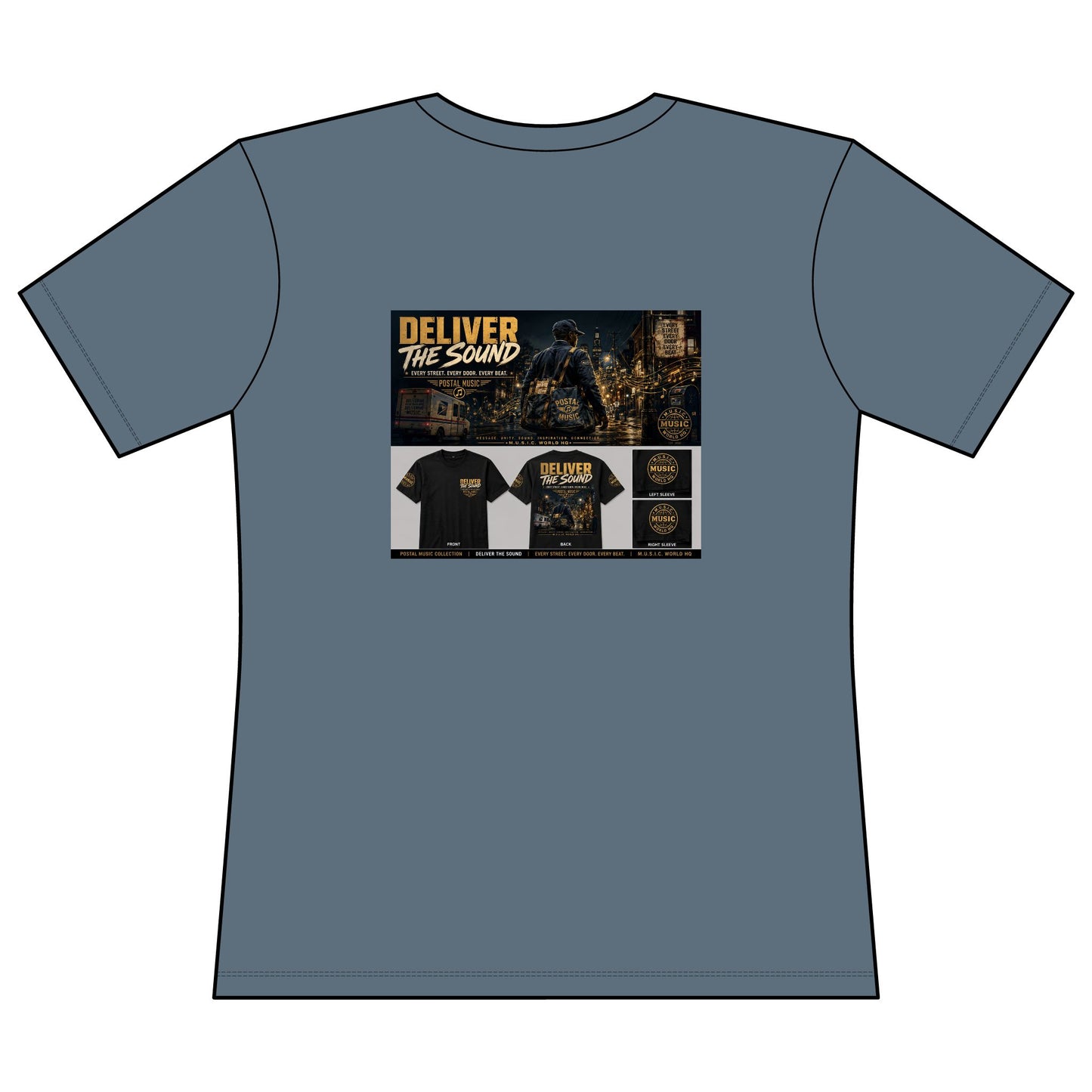 Postal Music — Deliver the Sound — Women's Relaxed T-Shirt