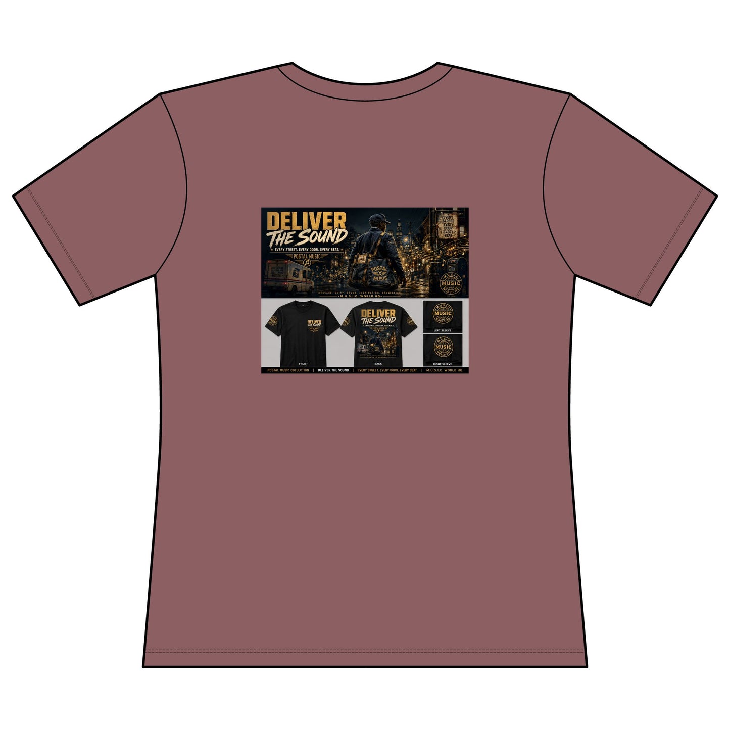 Postal Music — Deliver the Sound — Women's Relaxed T-Shirt