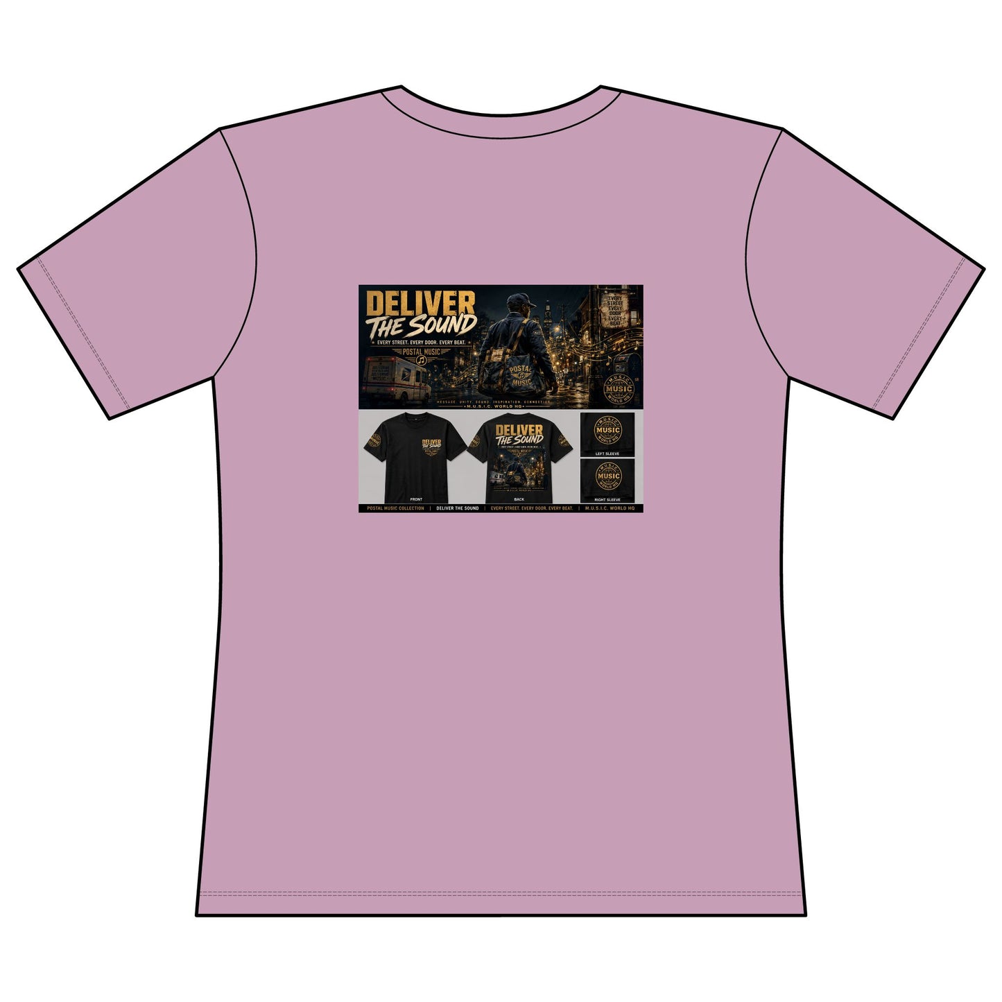 Postal Music — Deliver the Sound — Women's Relaxed T-Shirt