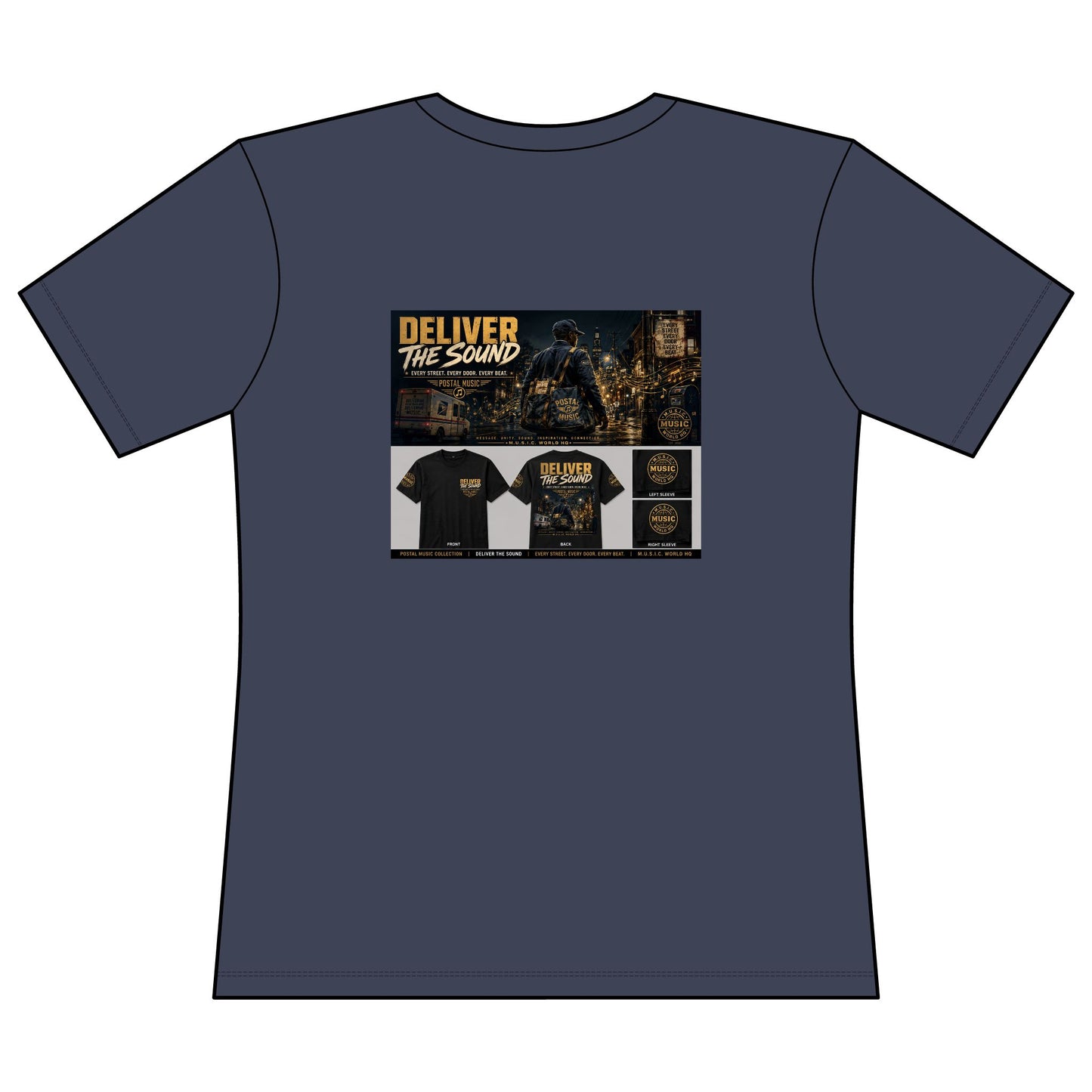 Postal Music — Deliver the Sound — Women's Relaxed T-Shirt