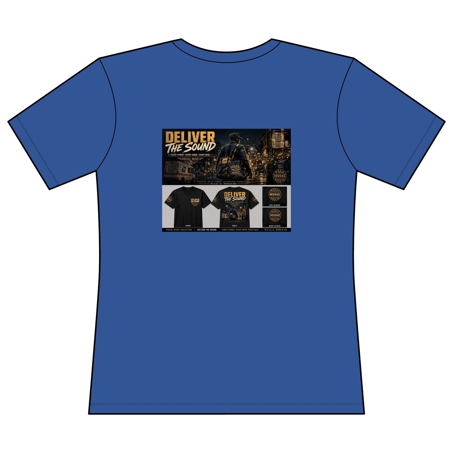Postal Music — Deliver the Sound — Women's Relaxed T-Shirt