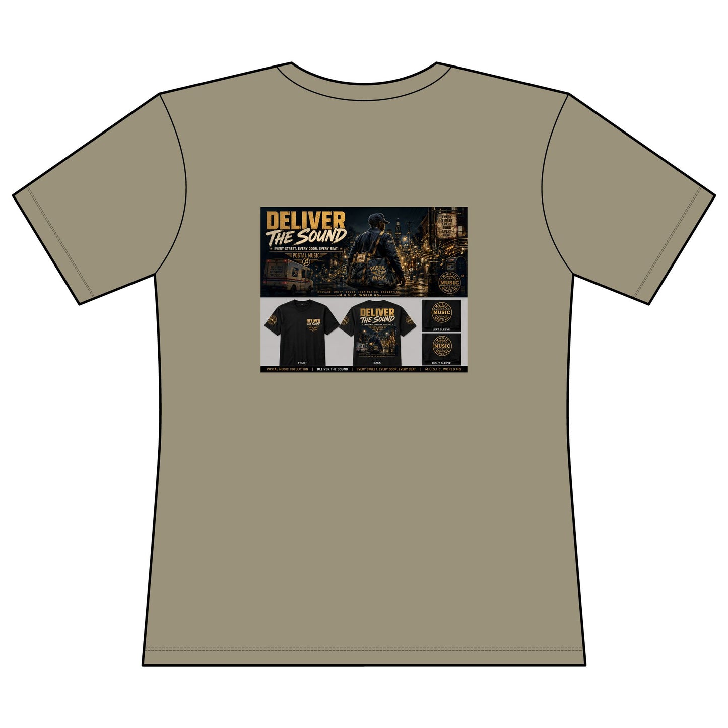 Postal Music — Deliver the Sound — Women's Relaxed T-Shirt