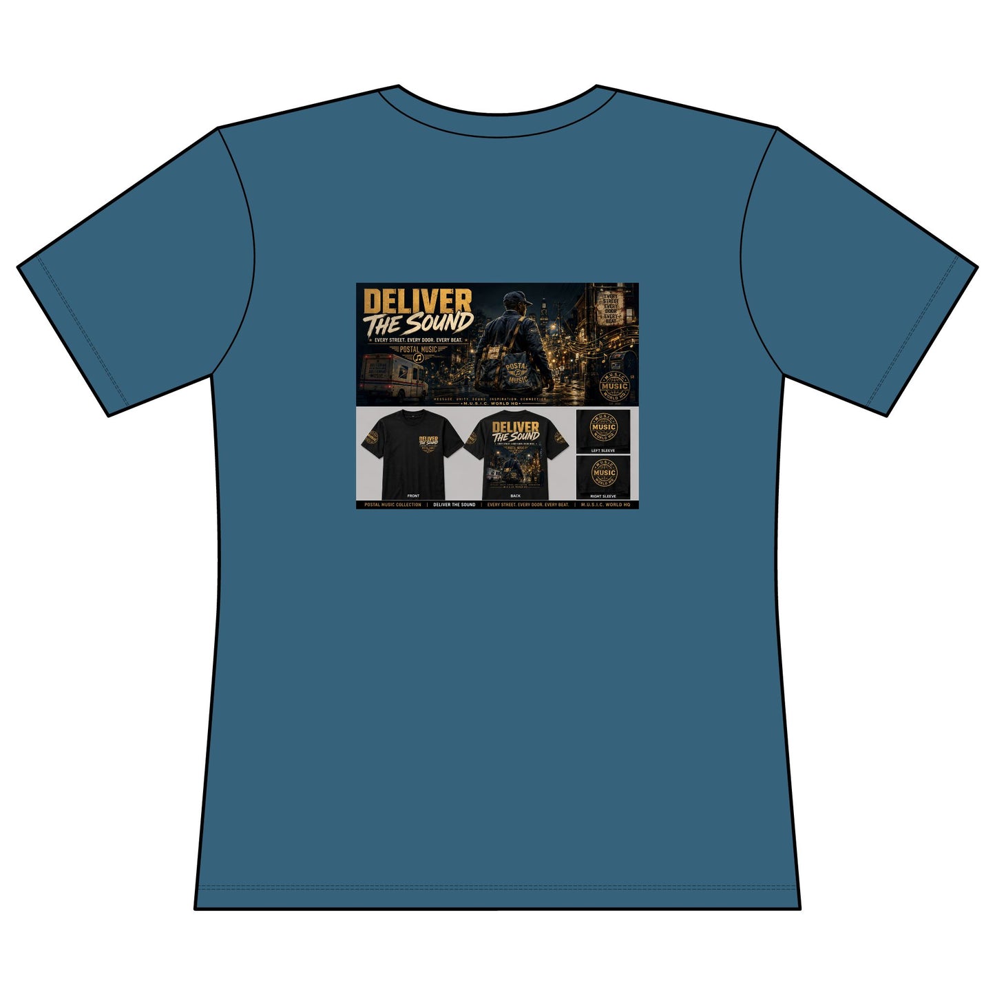 Postal Music — Deliver the Sound — Women's Relaxed T-Shirt