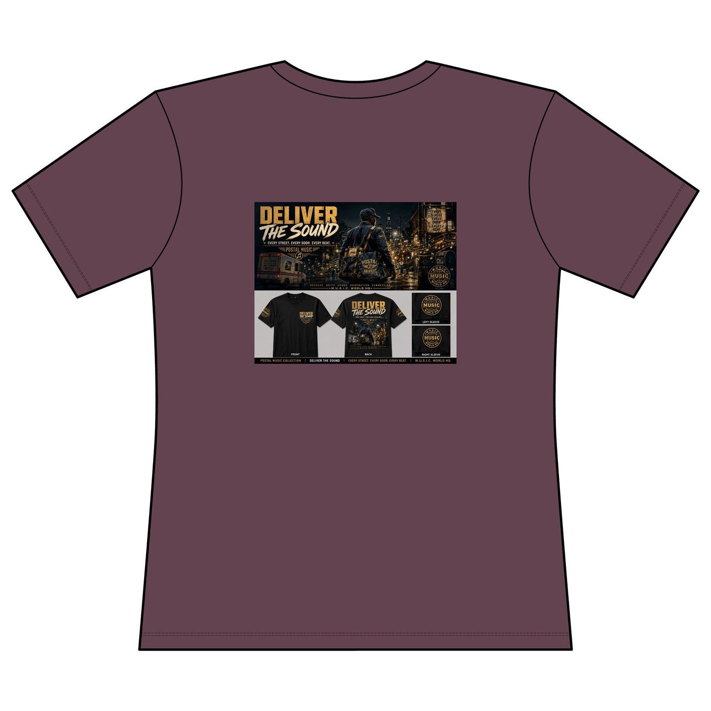 Postal Music — Deliver the Sound — Women's Relaxed T-Shirt