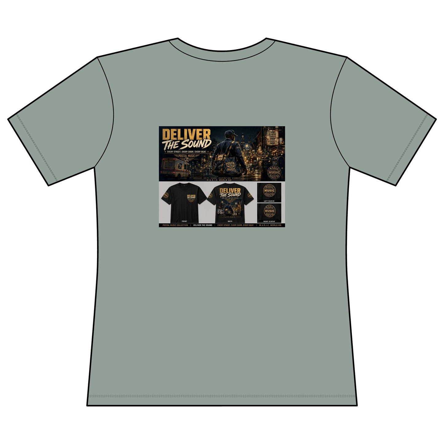 Postal Music — Deliver the Sound — Women's Relaxed T-Shirt
