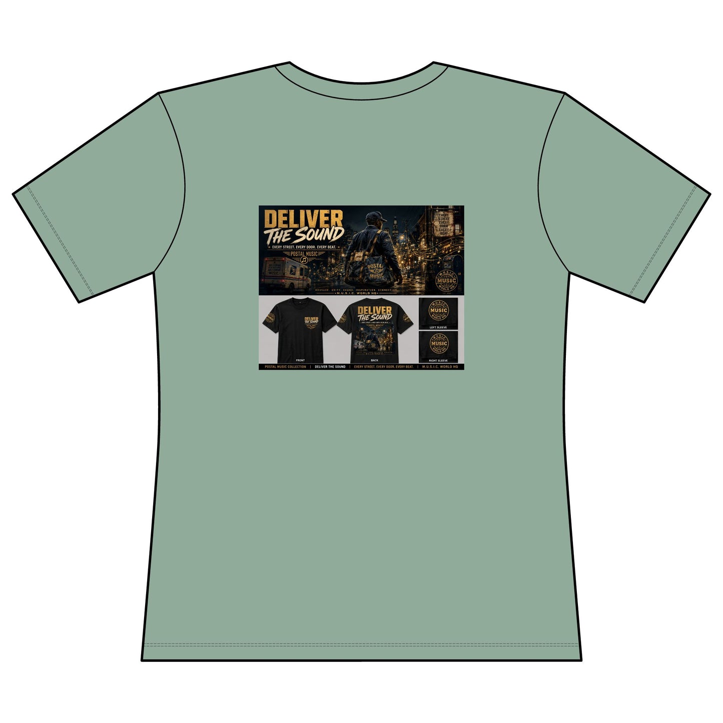 Postal Music — Deliver the Sound — Women's Relaxed T-Shirt