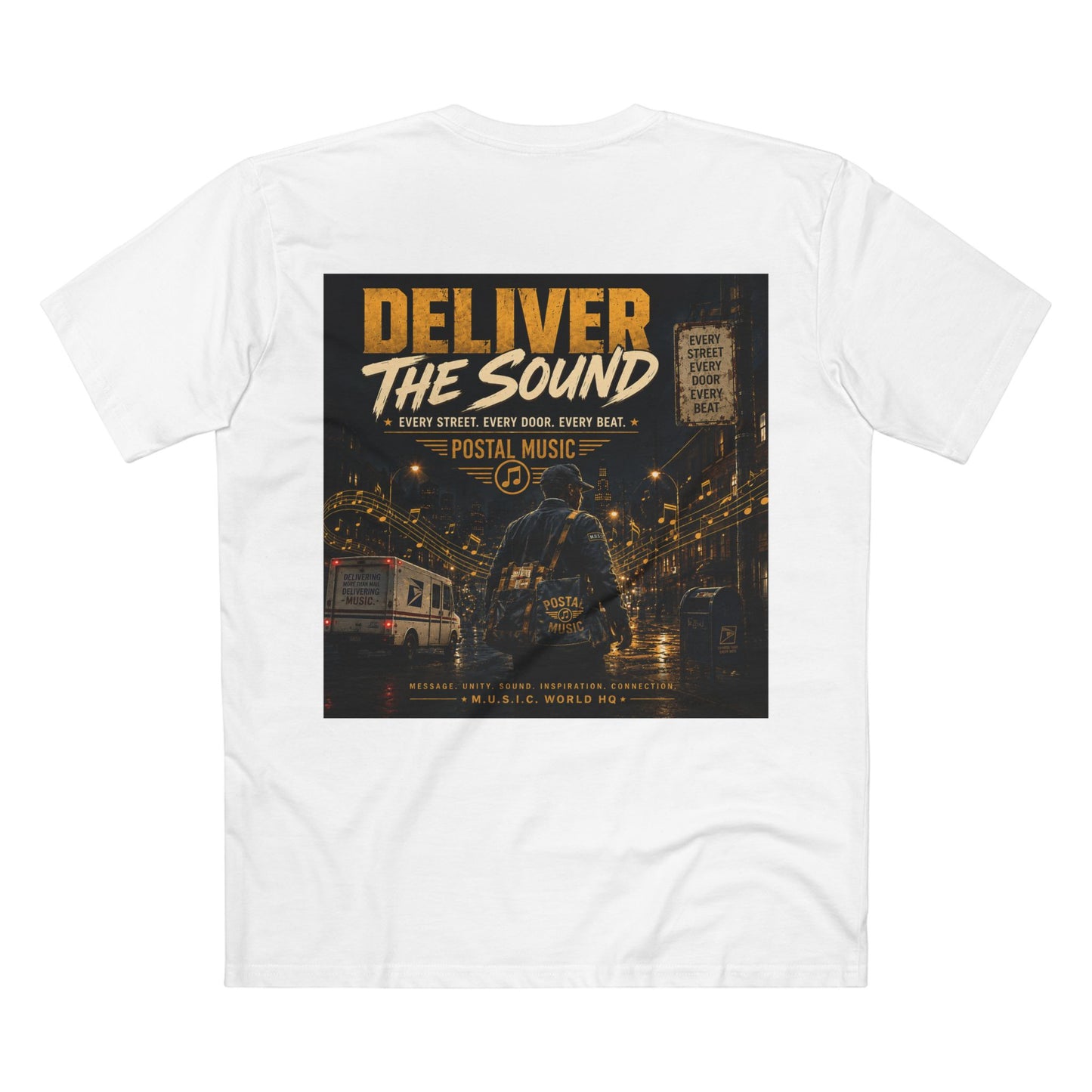 Postal Music — Deliver the Sound — Streetwear T-Shirt