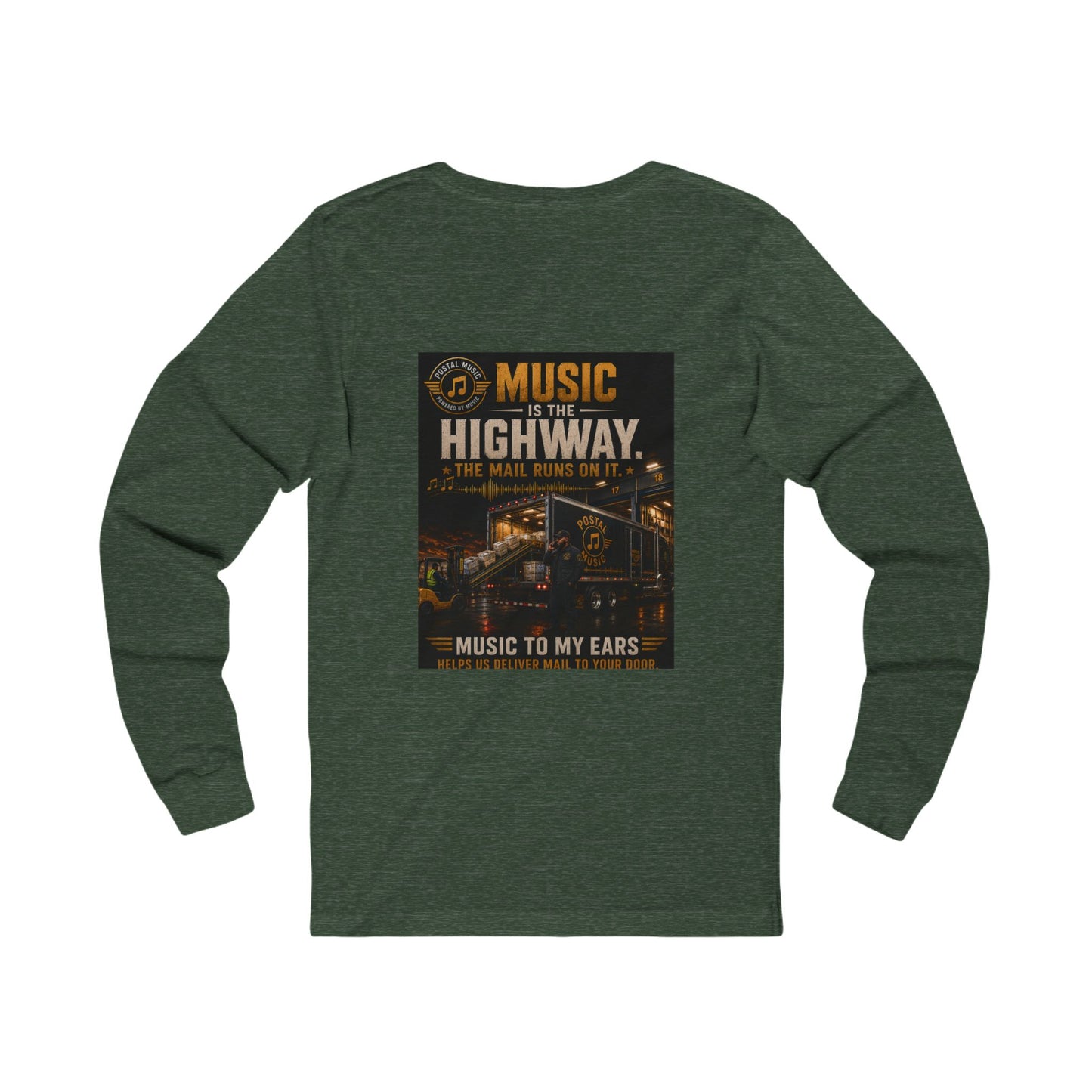 Postal Music — Music Is the Highway — Long-Sleeve T-Shirt